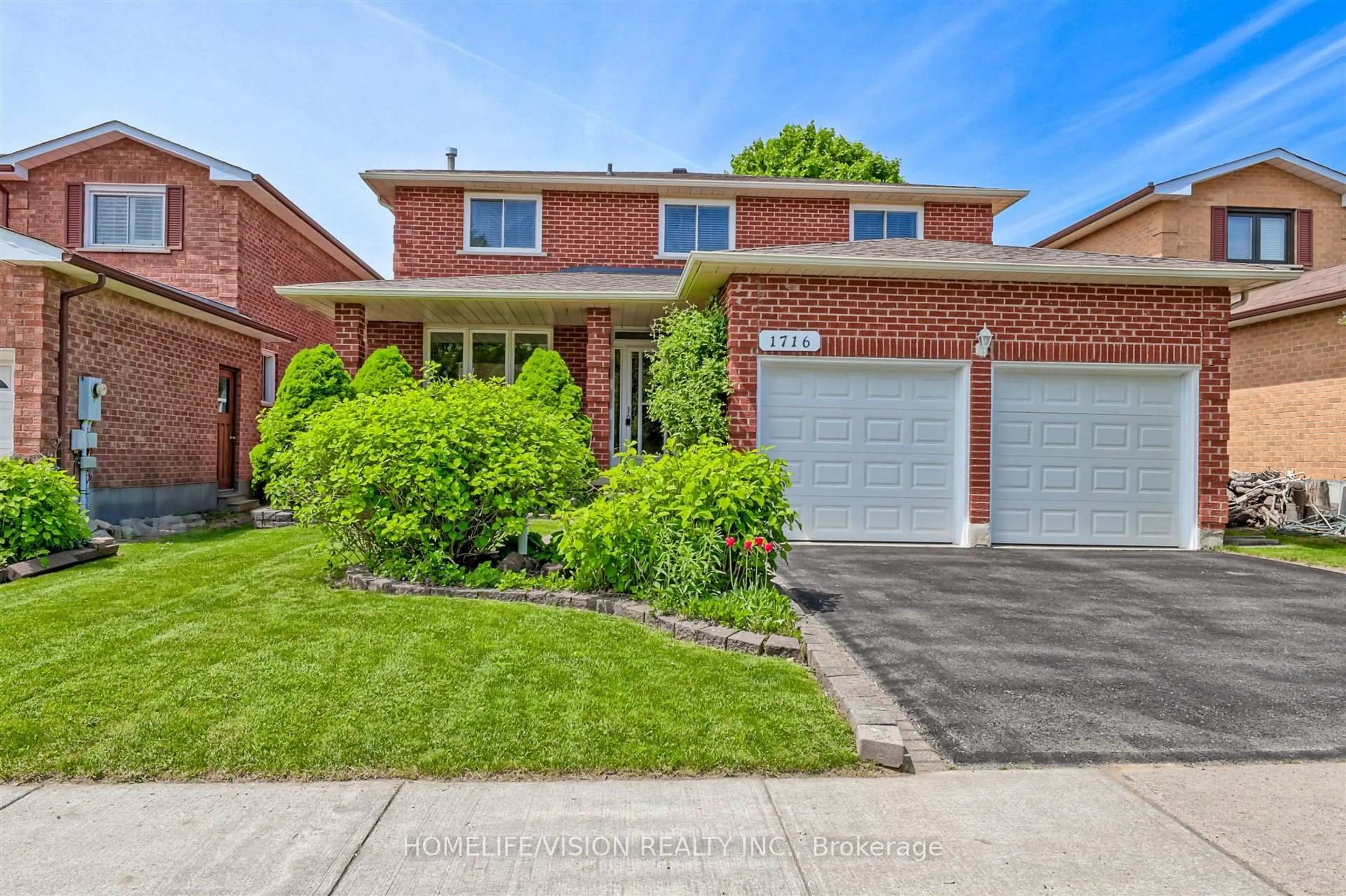 Home with brick exterior material, street for 1716 Kirkwood Lane, Pickering Ontario L1V 4W6