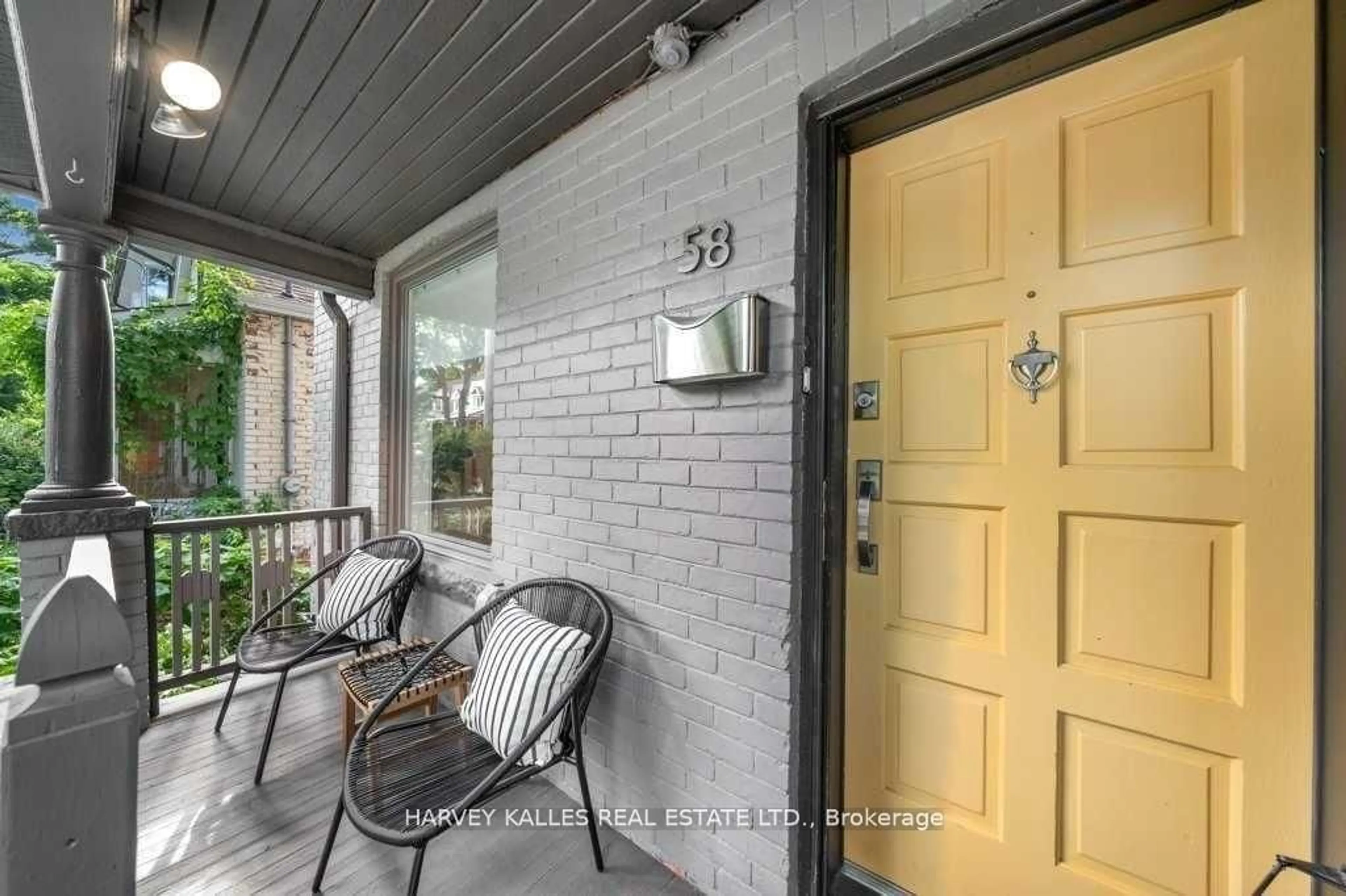 Patio, street for 58 Myrtle Ave, Toronto Ontario M4M 2A2