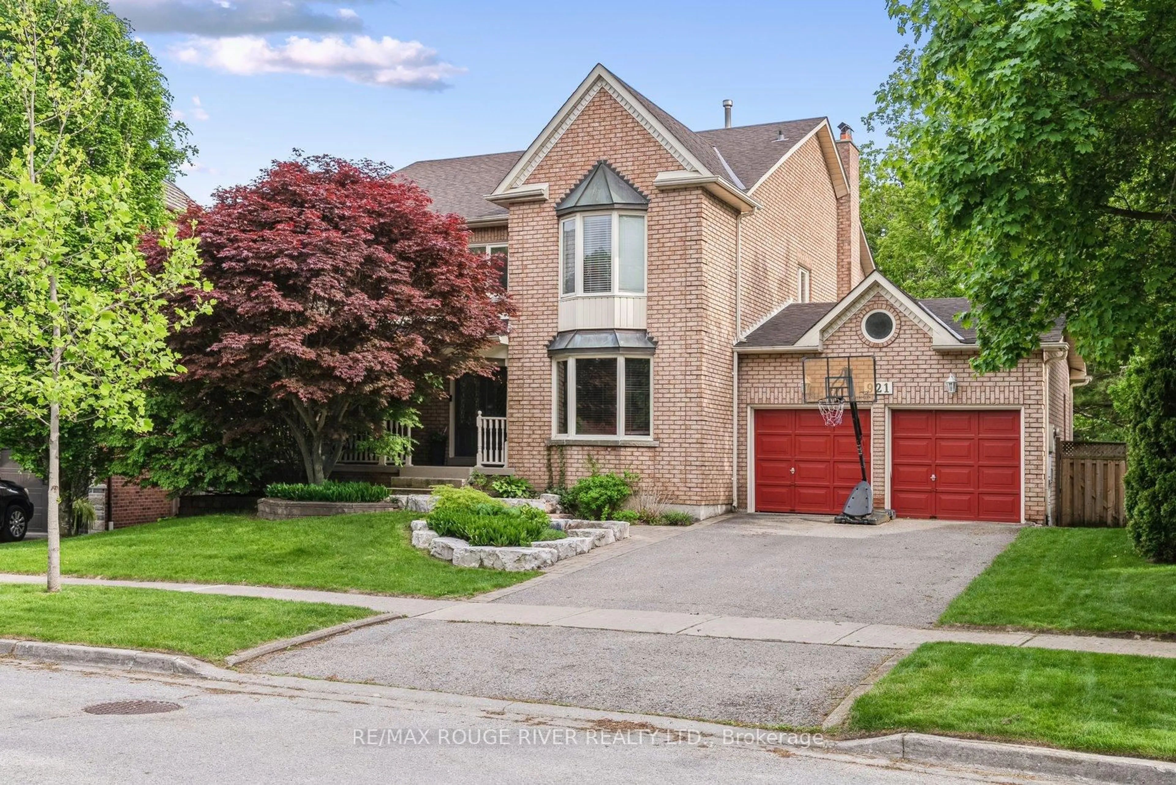 Home with brick exterior material, street for 921 Duncannon Dr, Pickering Ontario L1X 2M4