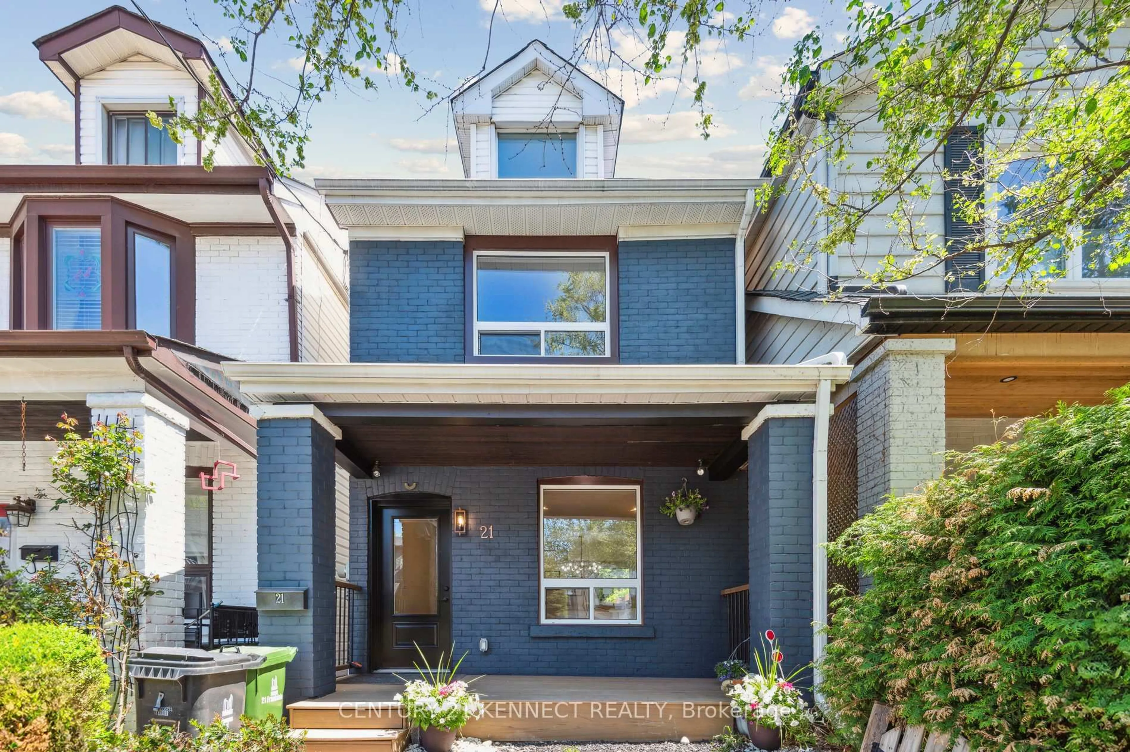 Home with brick exterior material, street for 21 Frankdale Ave, Toronto Ontario M4J 3Z8