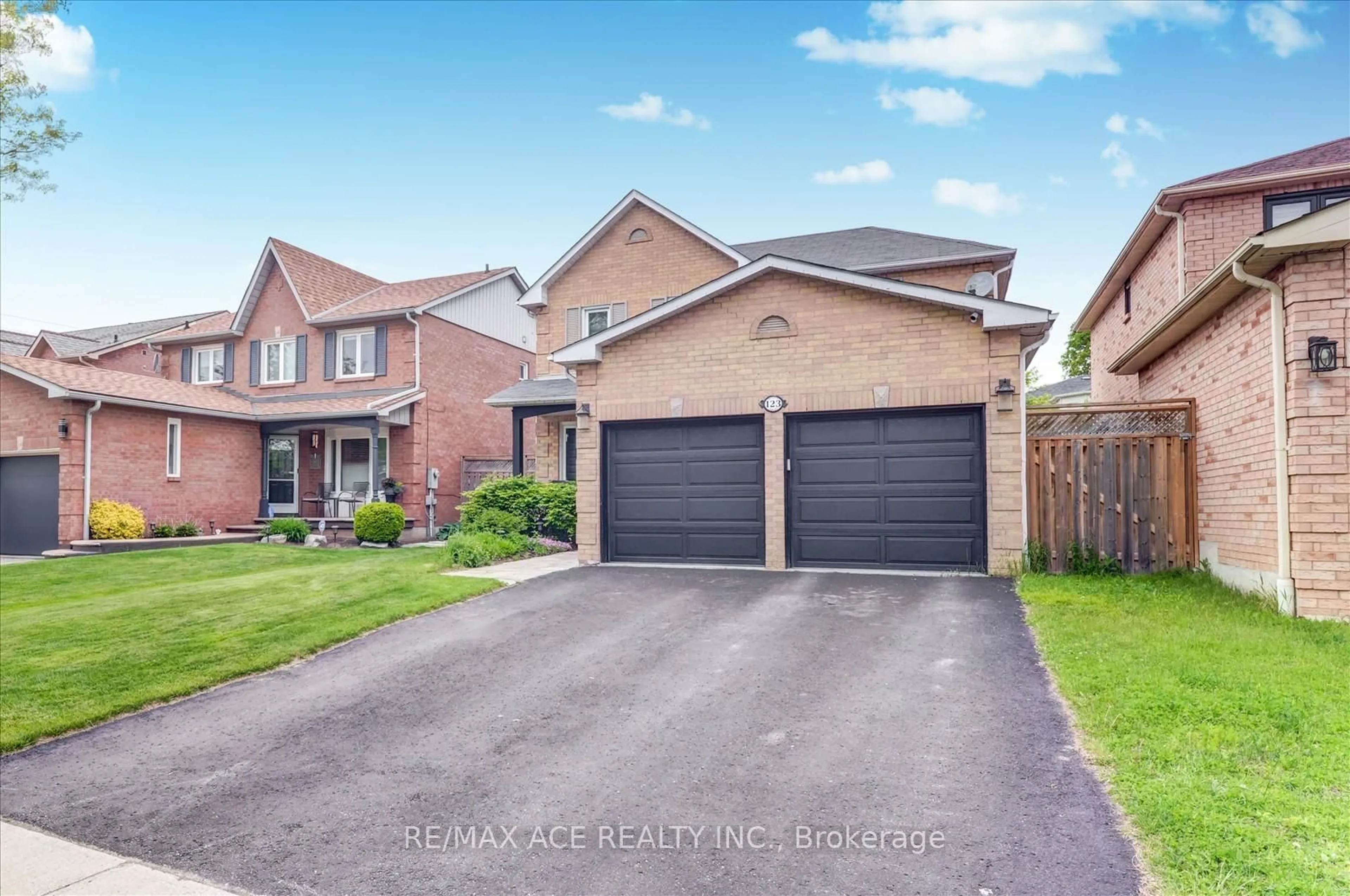 Home with brick exterior material, street for 123 Sullivan Dr, Ajax Ontario L1T 3P4