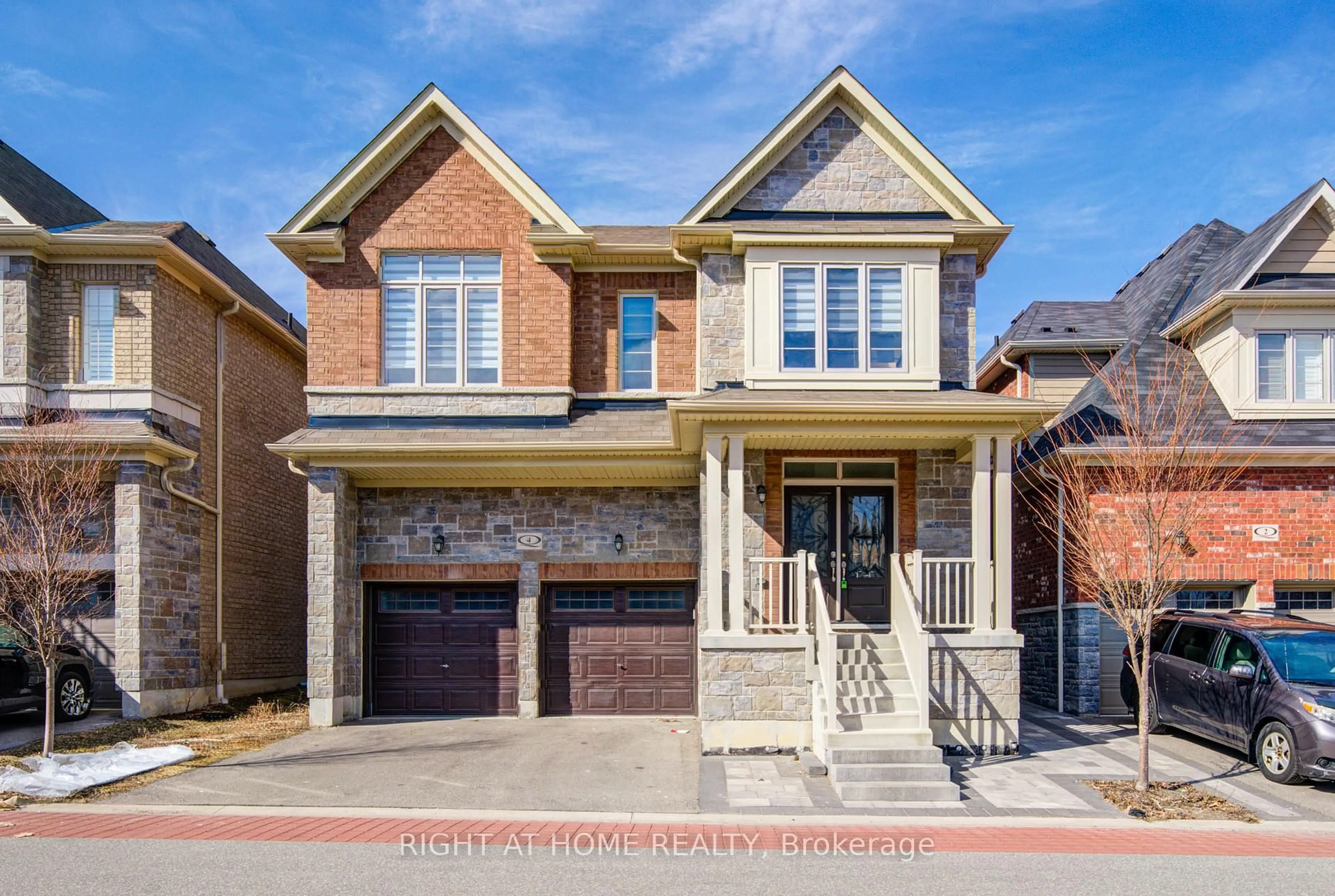 Home with brick exterior material, street for 4 Hassard-Short Lane, Ajax Ontario L1S 0C4