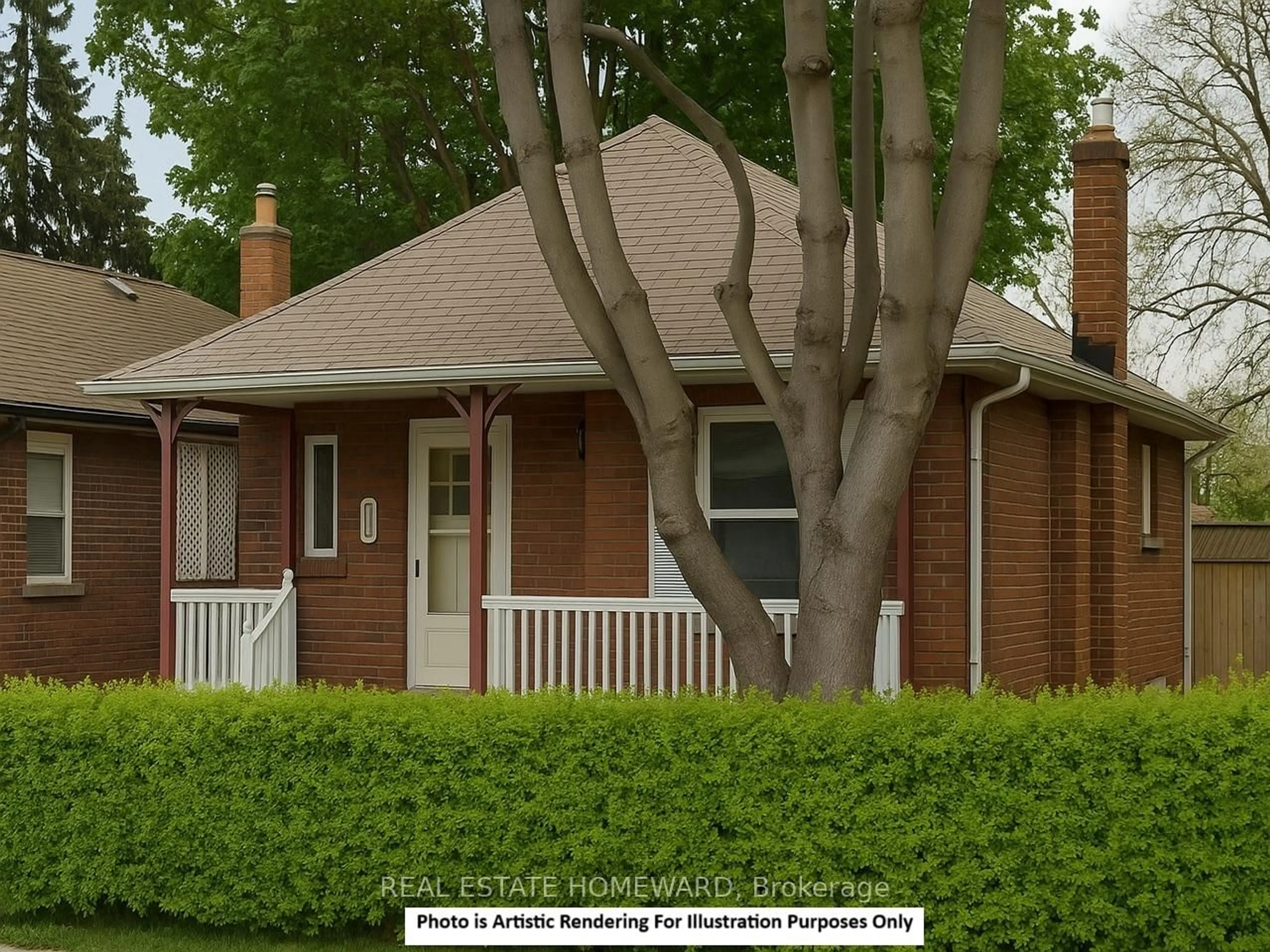 Home with brick exterior material, street for 1040 Greenwood Ave, Toronto Ontario M4J 4E1