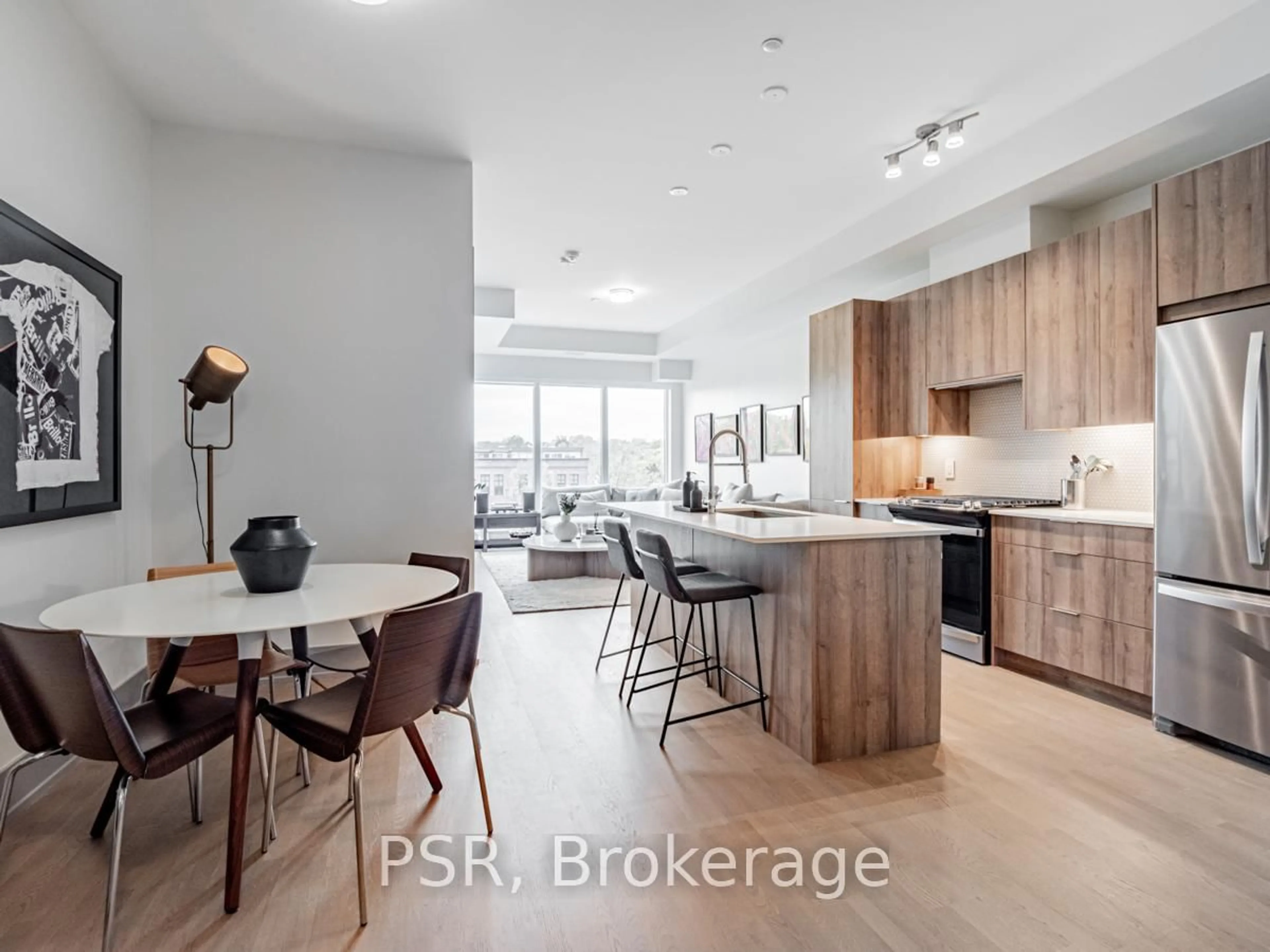 Open concept kitchen, unknown for 495 Logan Ave #504, Toronto Ontario M4K 0A5
