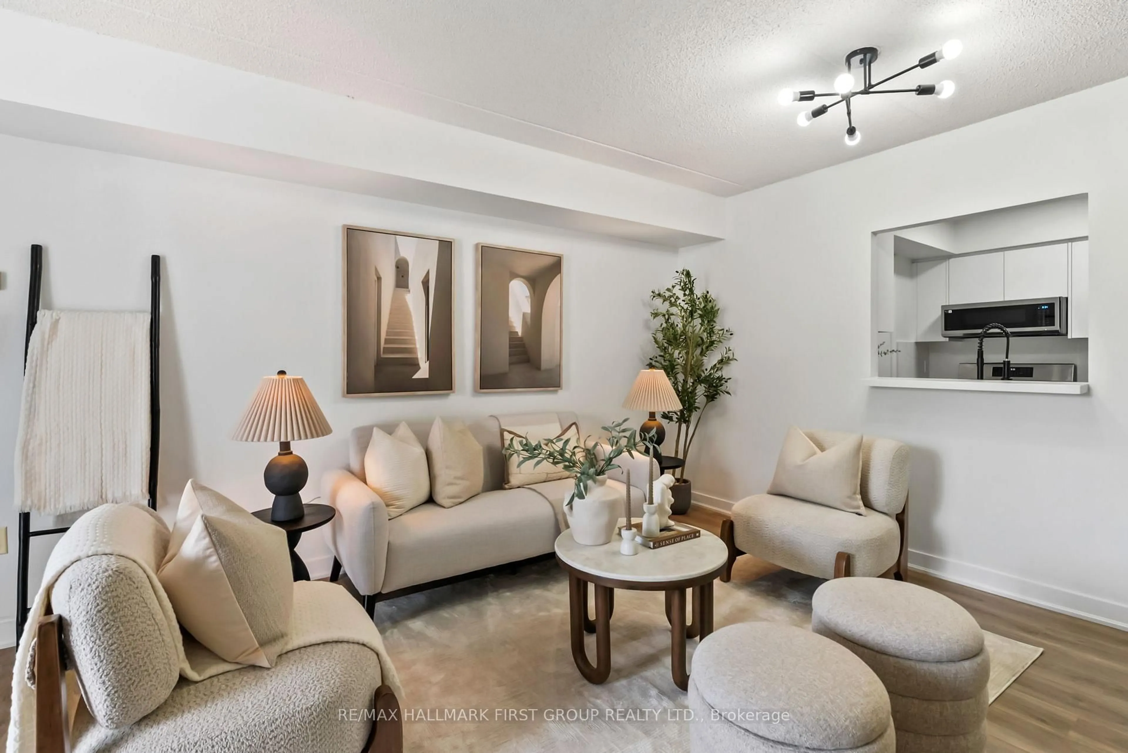 Living room with furniture, unknown for 95 Wellington St #201, Clarington Ontario L1C 5A1