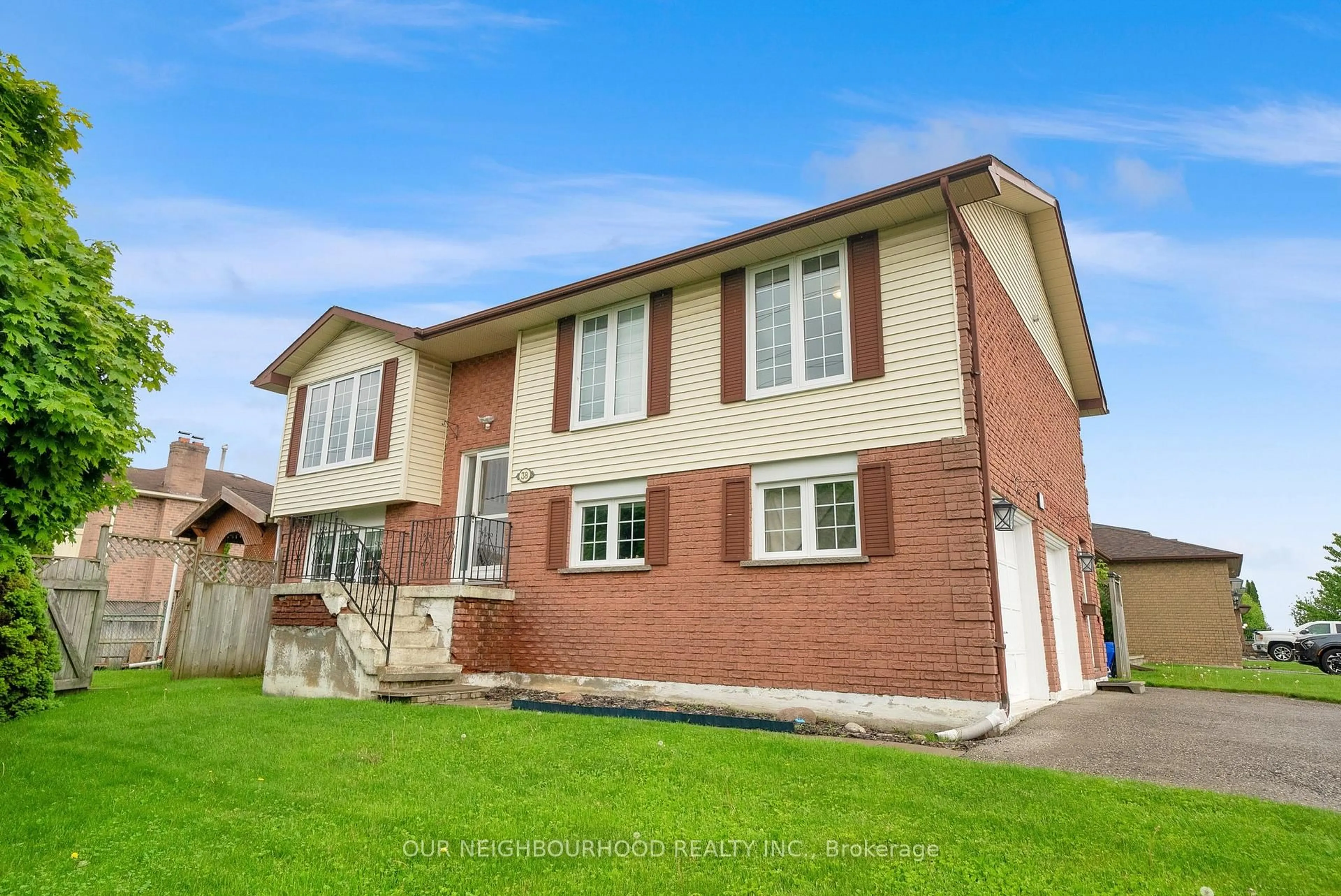 Home with brick exterior material, building for 38 Centerfield Dr, Clarington Ontario L1E 1H4