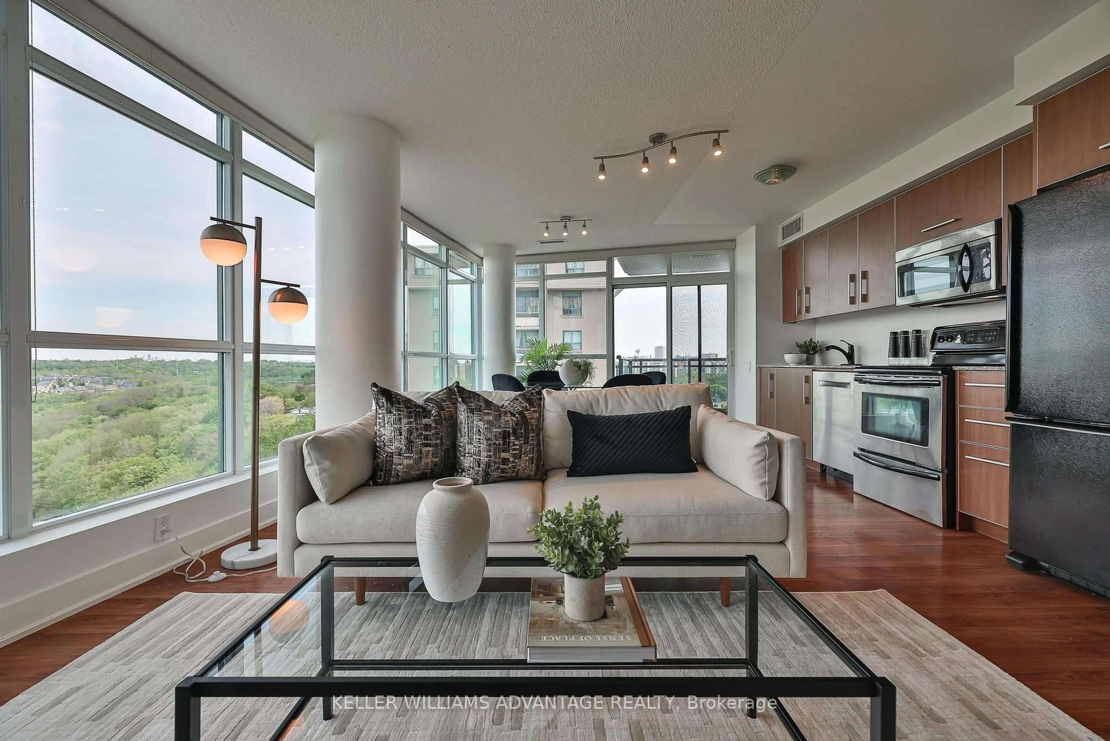Living room with furniture, unknown for 1048 Broadview Ave #1208, Toronto Ontario M4K 2B8