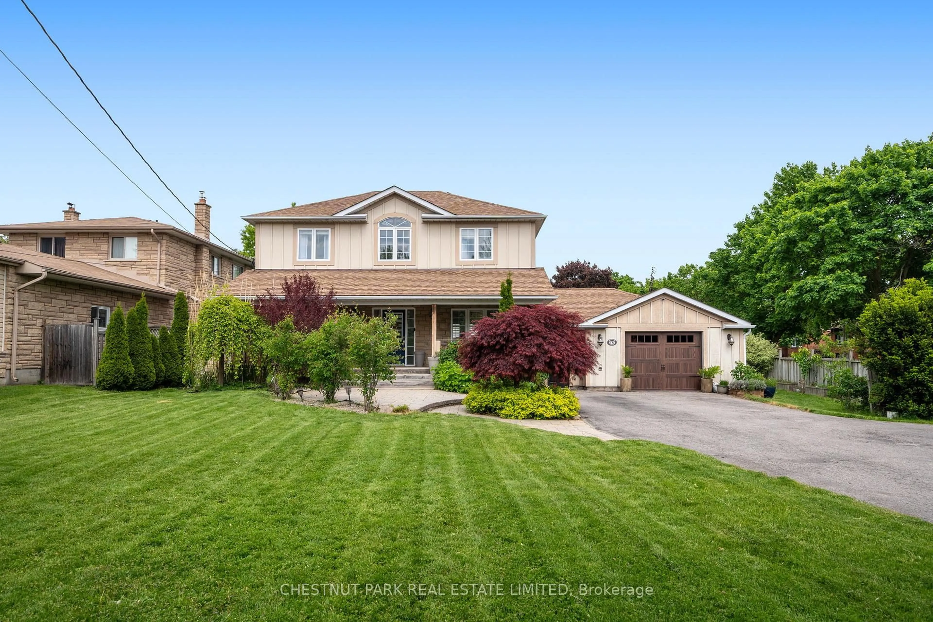 A pic from outside/outdoor area/front of a property/back of a property/a pic from drone, street for 63 Garrard Rd, Whitby Ontario L1N 3K4