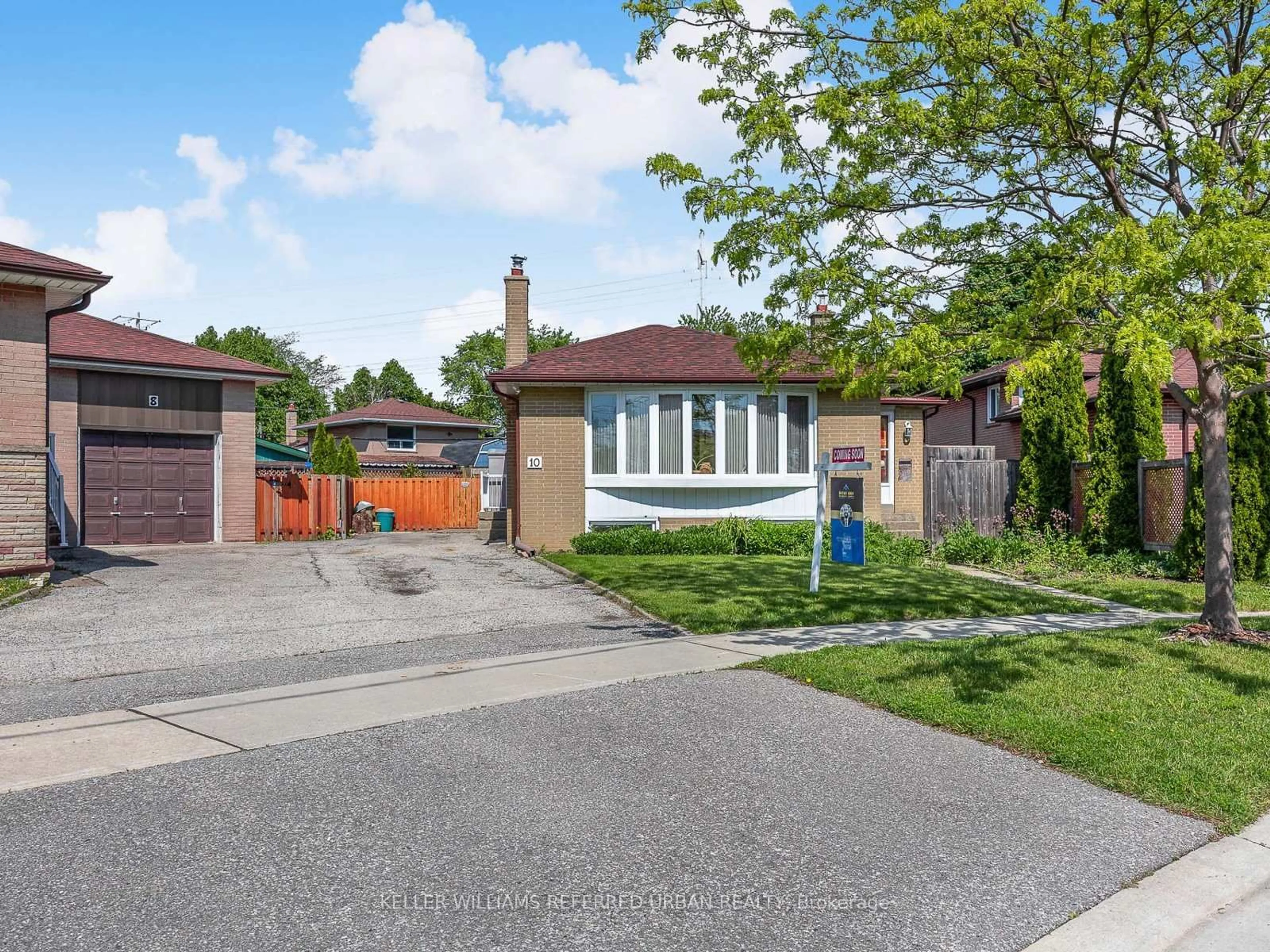Home with brick exterior material, street for 10 Frolick Cres, Toronto Ontario M1G 3E7