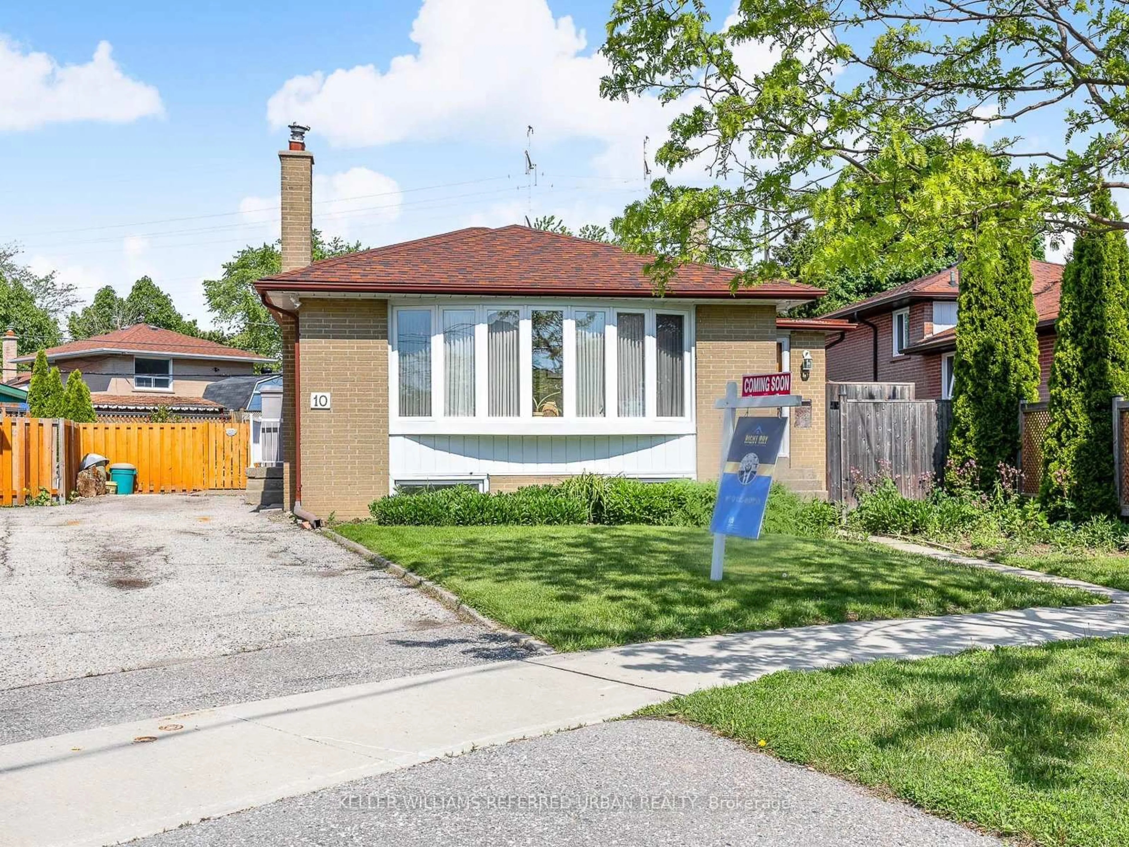 Home with brick exterior material, street for 10 Frolick Cres, Toronto Ontario M1G 3E7
