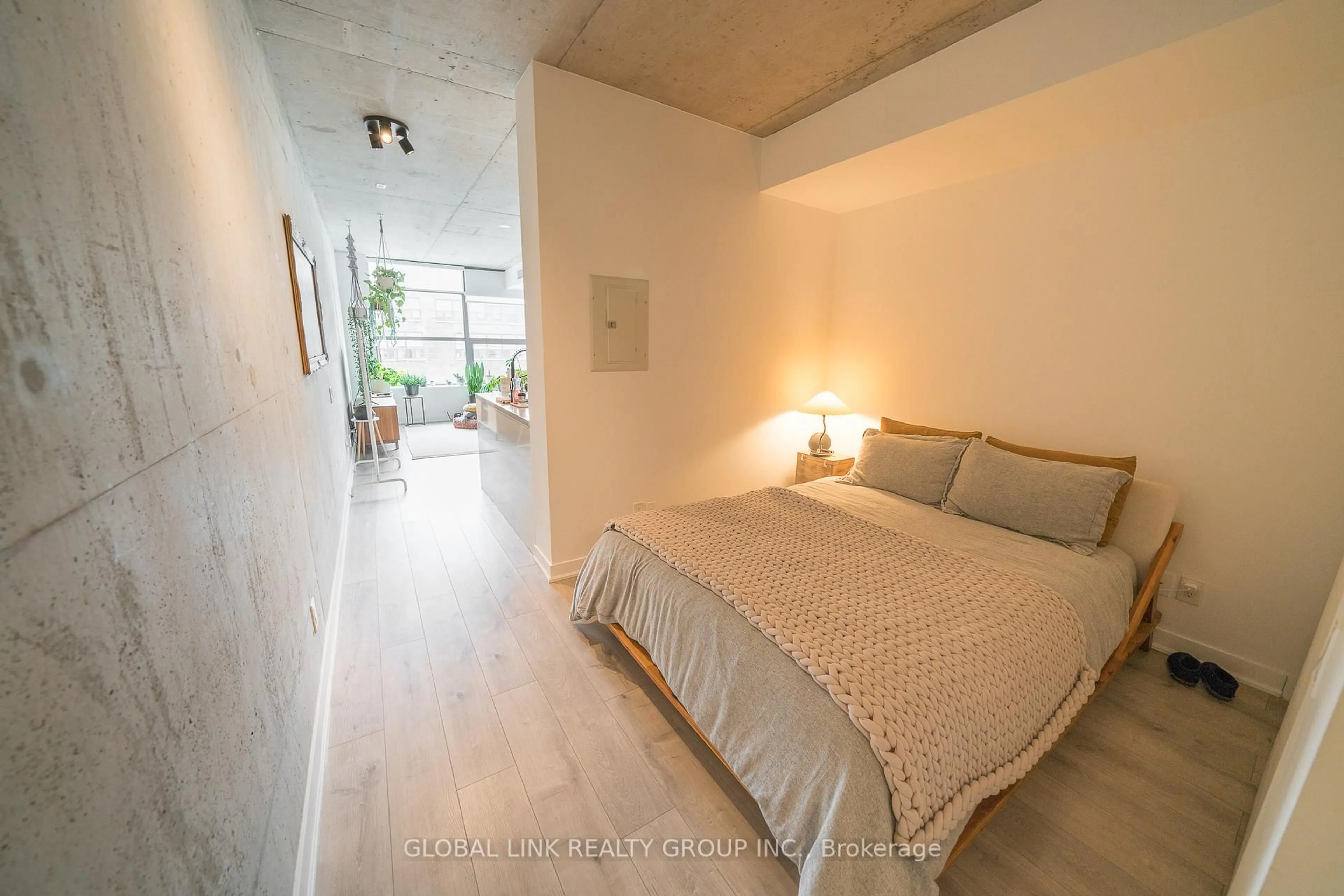 Bedroom with bed, unknown for 319 Carlaw Ave #306, Toronto Ontario M4M 0A4
