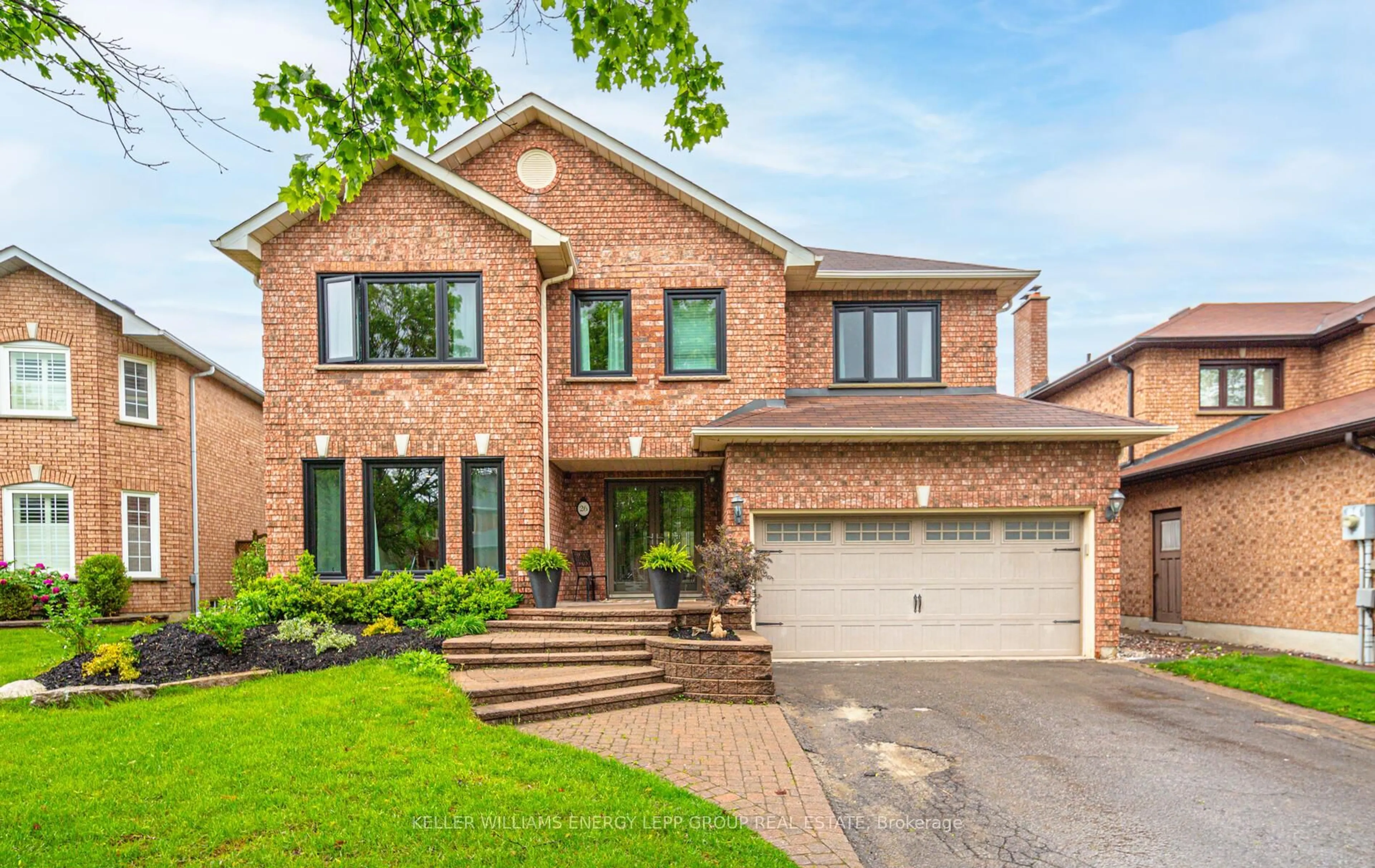 Home with brick exterior material, street for 26 Kilbride Dr, Whitby Ontario L1R 2B3
