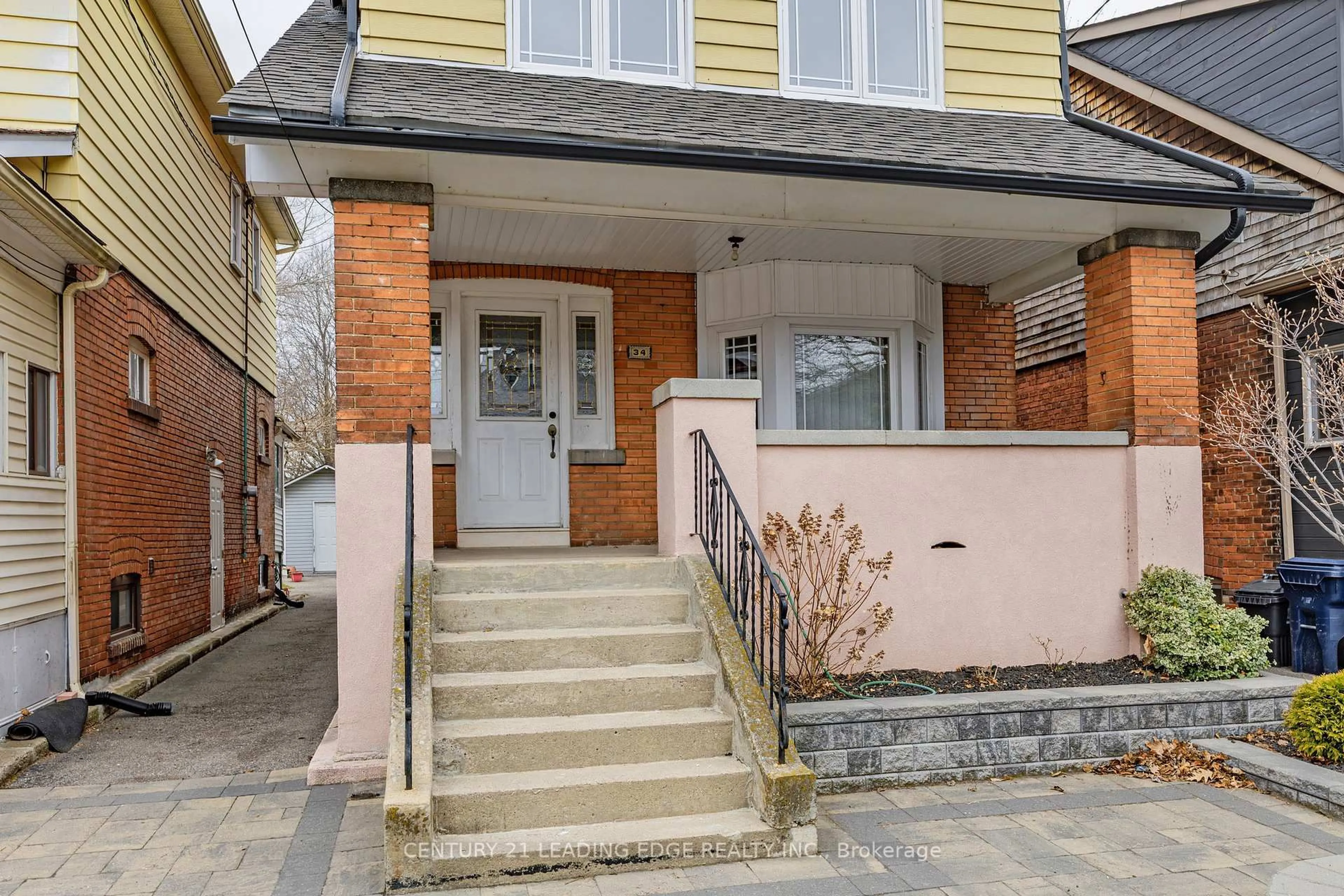 Home with brick exterior material, street for 34 CHISHOLM Ave, Toronto Ontario M4C 4V2