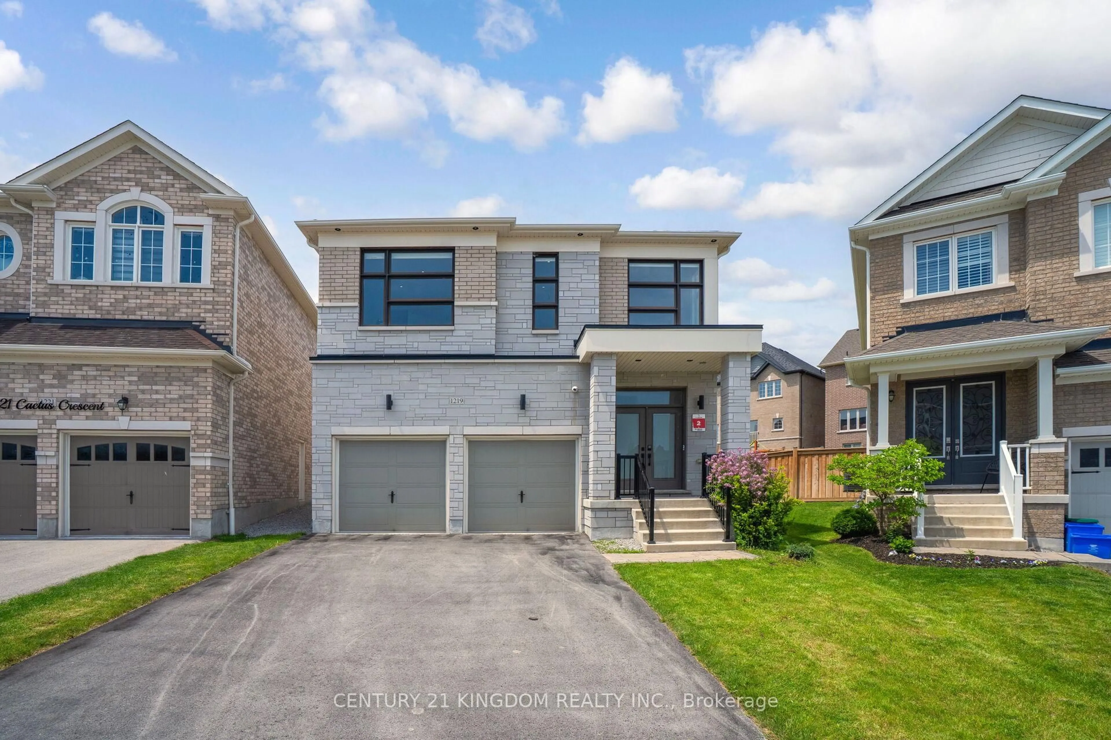 Home with brick exterior material, street for 1219 Cactus Cres, Pickering Ontario L1V 2P8