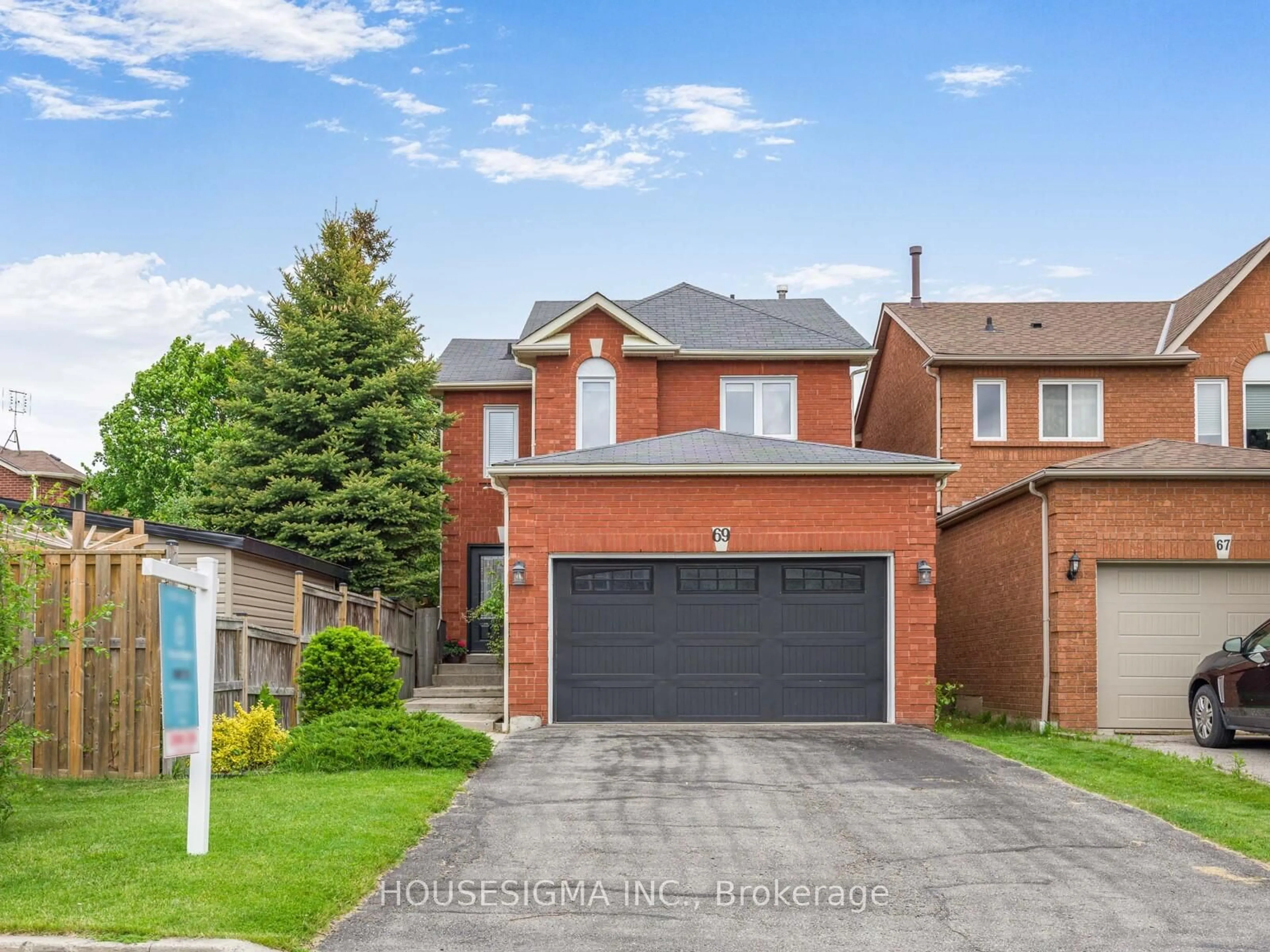 Home with brick exterior material, street for 69 Sable Cres, Whitby Ontario L1R 1Y6