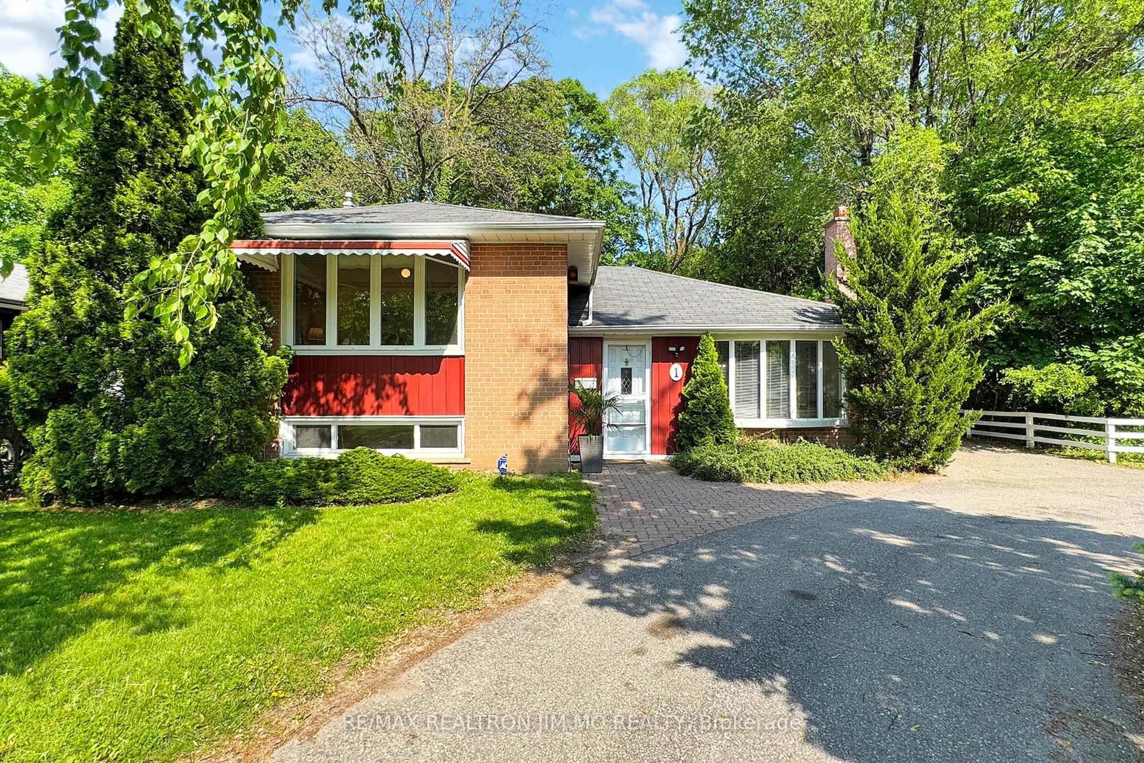 Home with brick exterior material, street for 1 Amberdale Dr, Toronto Ontario M1P 4B9