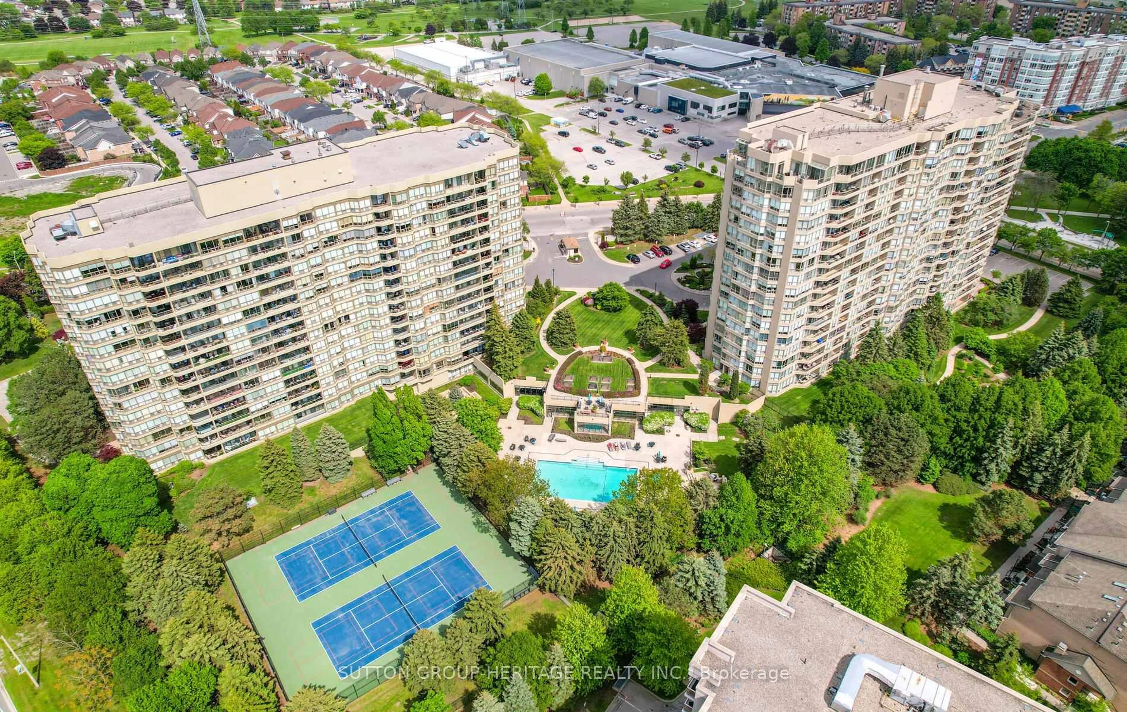 A pic from outside/outdoor area/front of a property/back of a property/a pic from drone, city buildings view from balcony for 1890 Valley Farm Rd #511, Pickering Ontario L1V 6B4