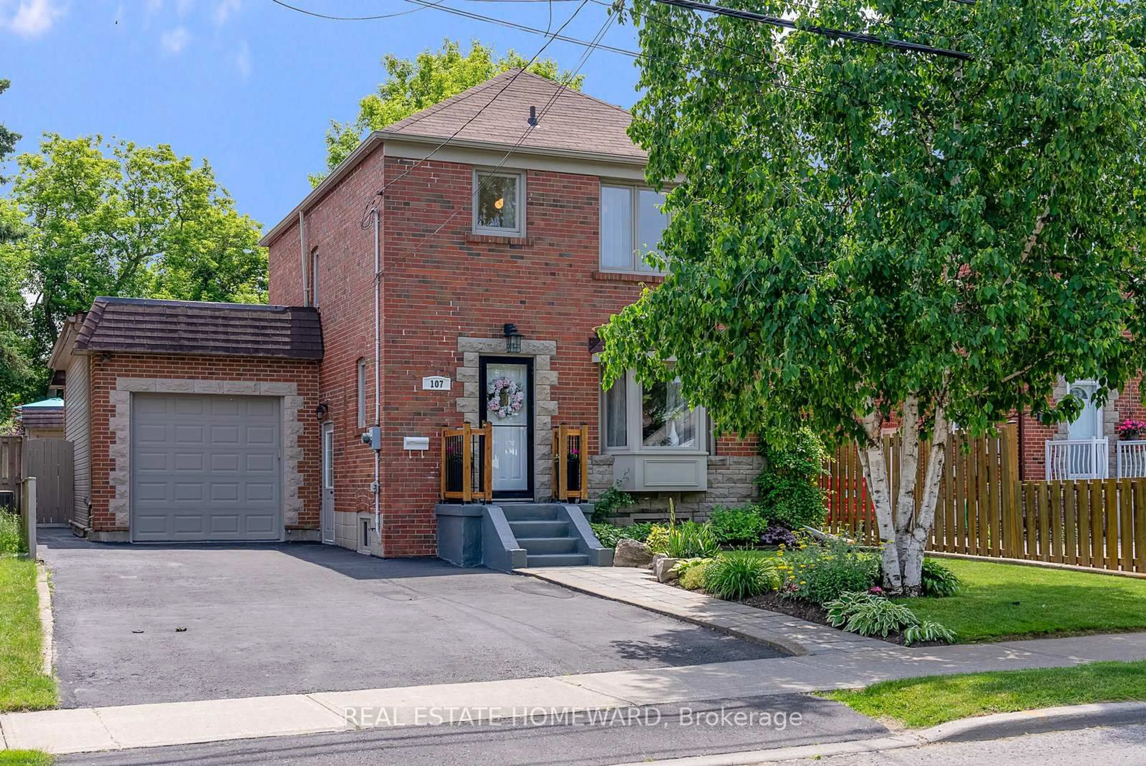 Home with brick exterior material, street for 107 Foxridge Dr, Toronto Ontario M1K 2G4