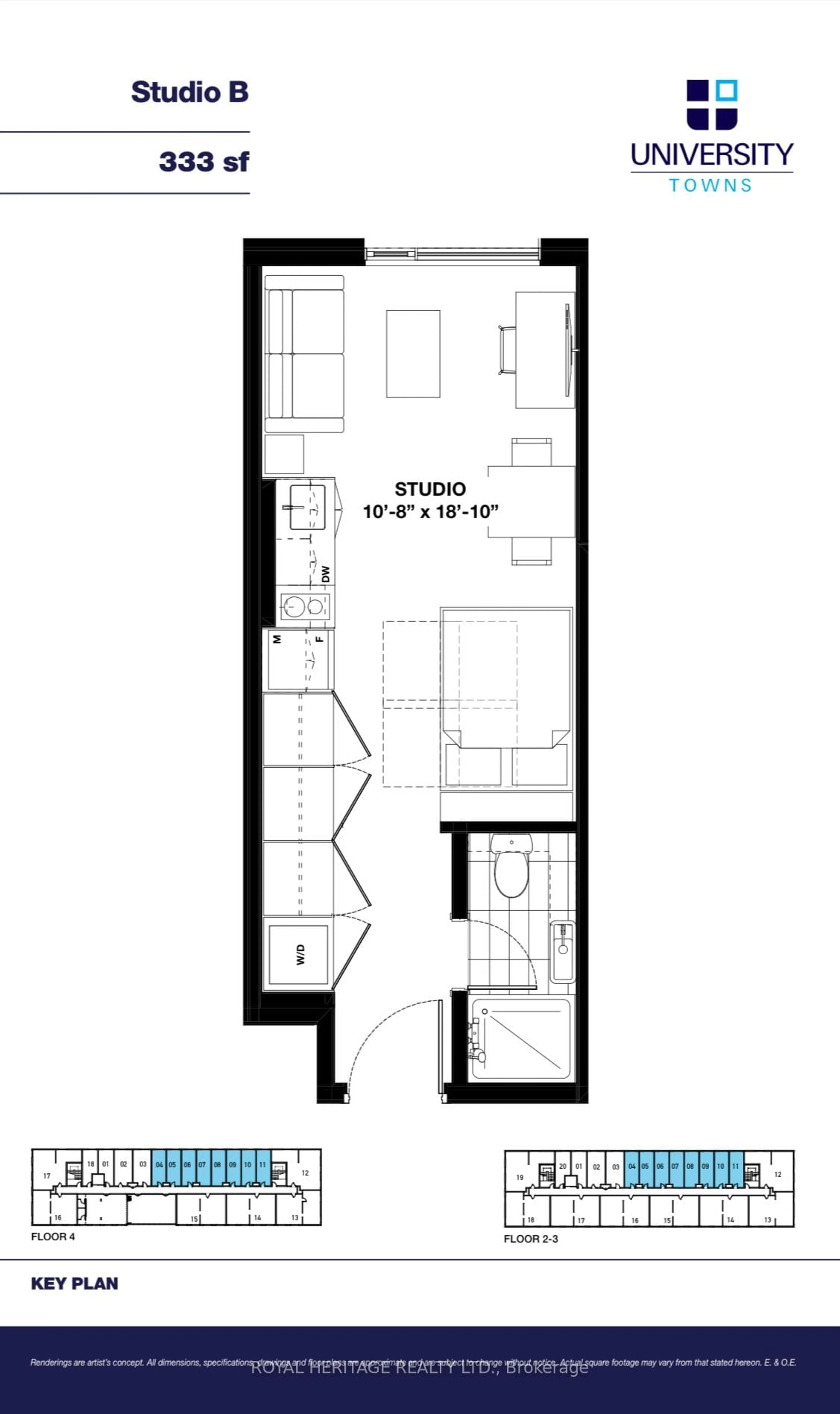 Floor plan for 1800 Simcoe St #307, Oshawa Ontario L1G 0C2