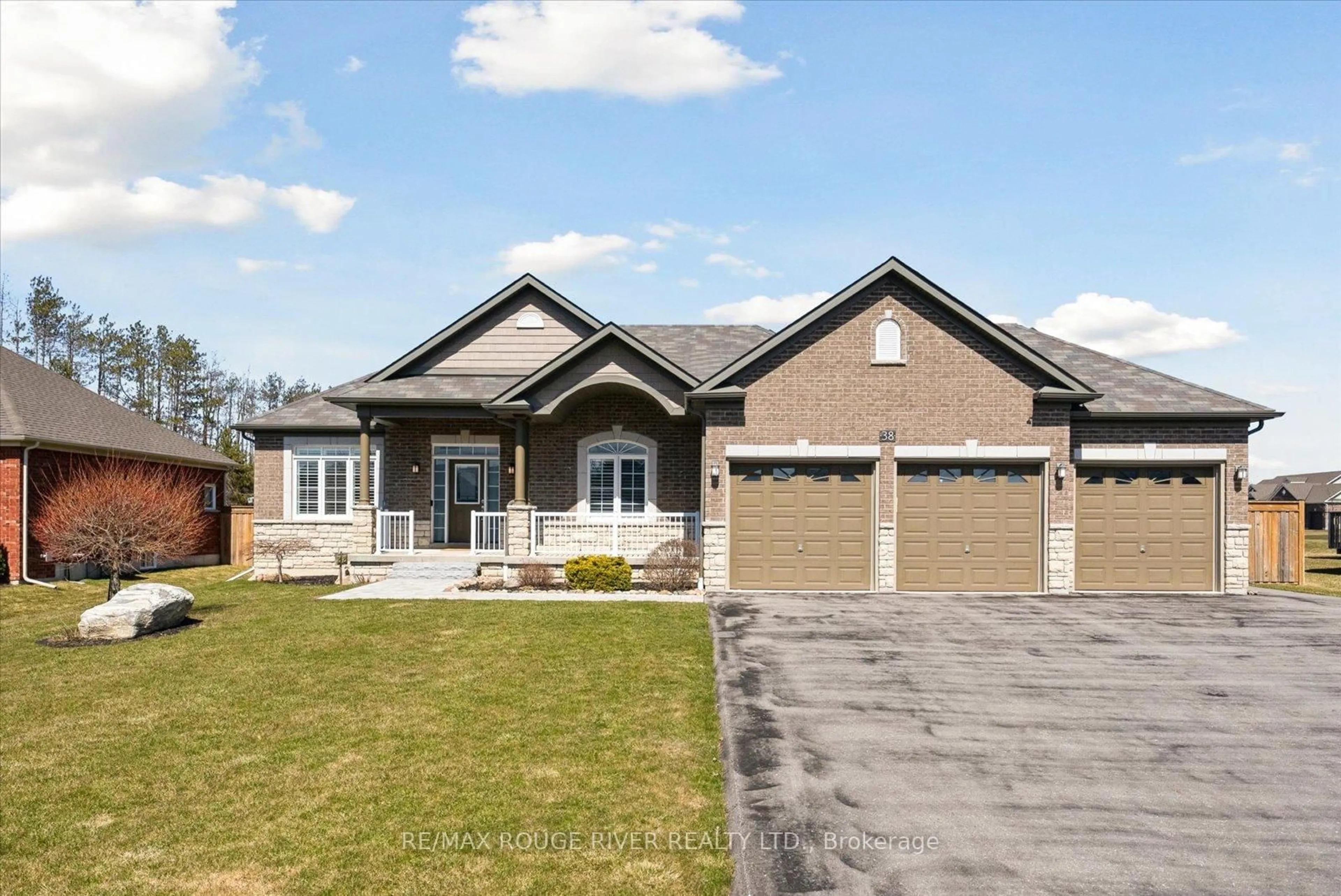 Home with brick exterior material, street for 38 Charles Tilley Cres, Clarington Ontario L0A 1J0