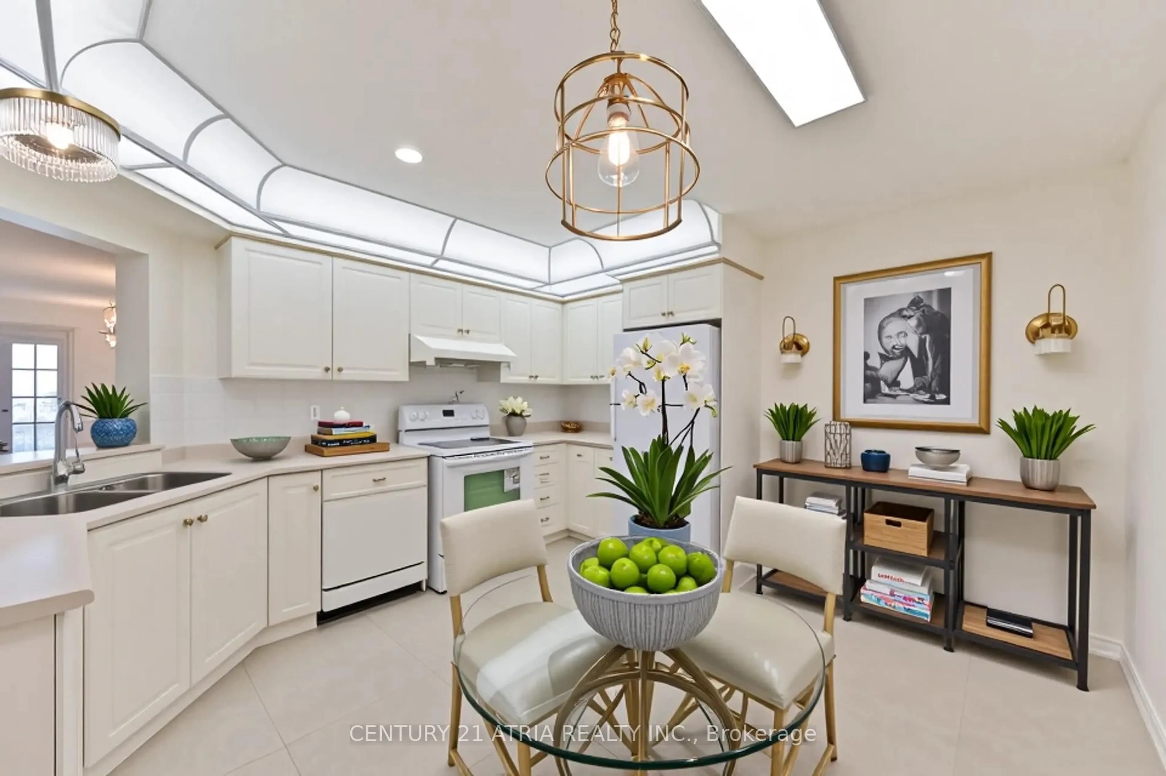 Open concept kitchen, ceramic/tile floor for 228 Bonis Ave #1712, Toronto Ontario M1T 3W4