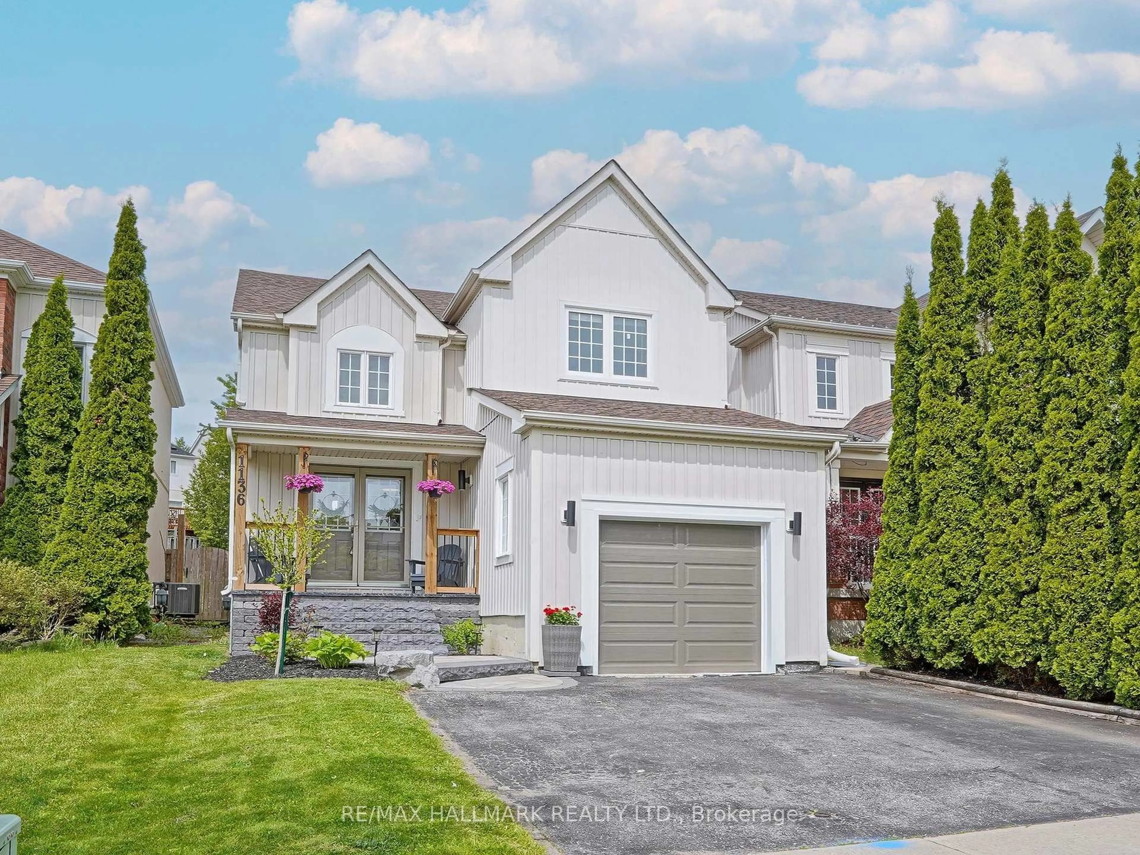Home with vinyl exterior material, street for 1136 Ashgrove Cres, Oshawa Ontario L1K 2W5
