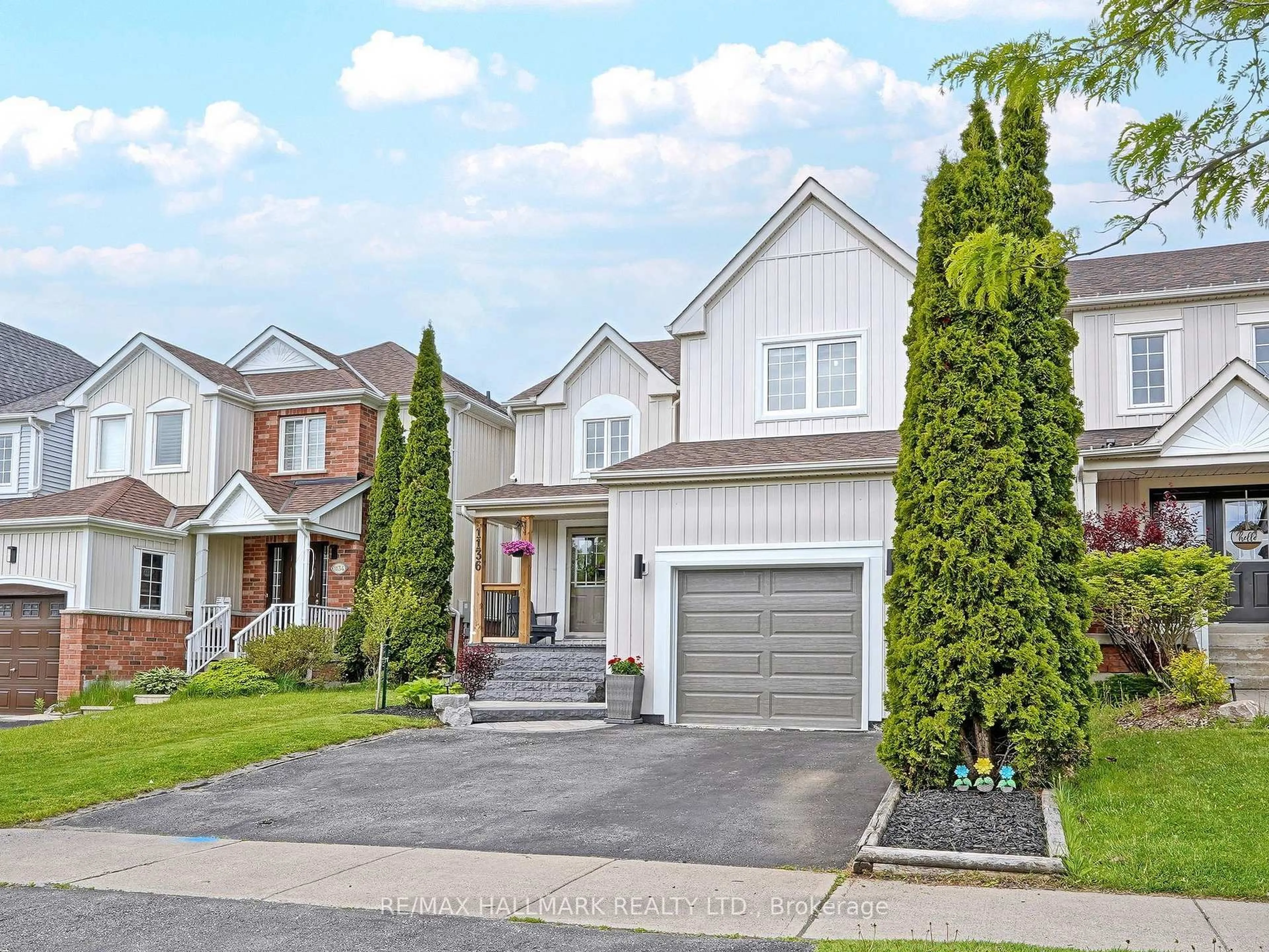 Home with brick exterior material, street for 1136 Ashgrove Cres, Oshawa Ontario L1K 2W5