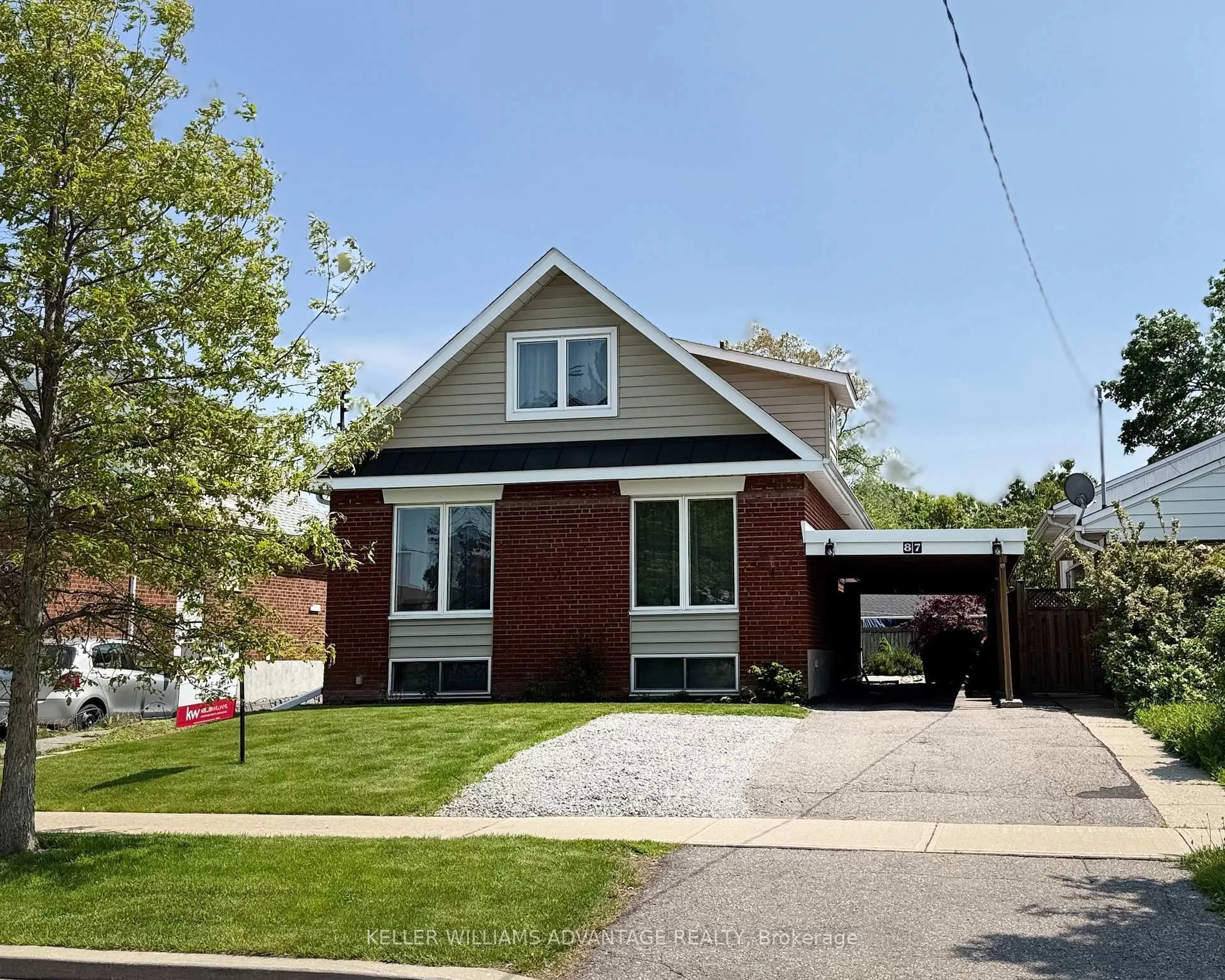 Home with brick exterior material, street for 87 Merryfield Dr, Toronto Ontario M1P 1K3