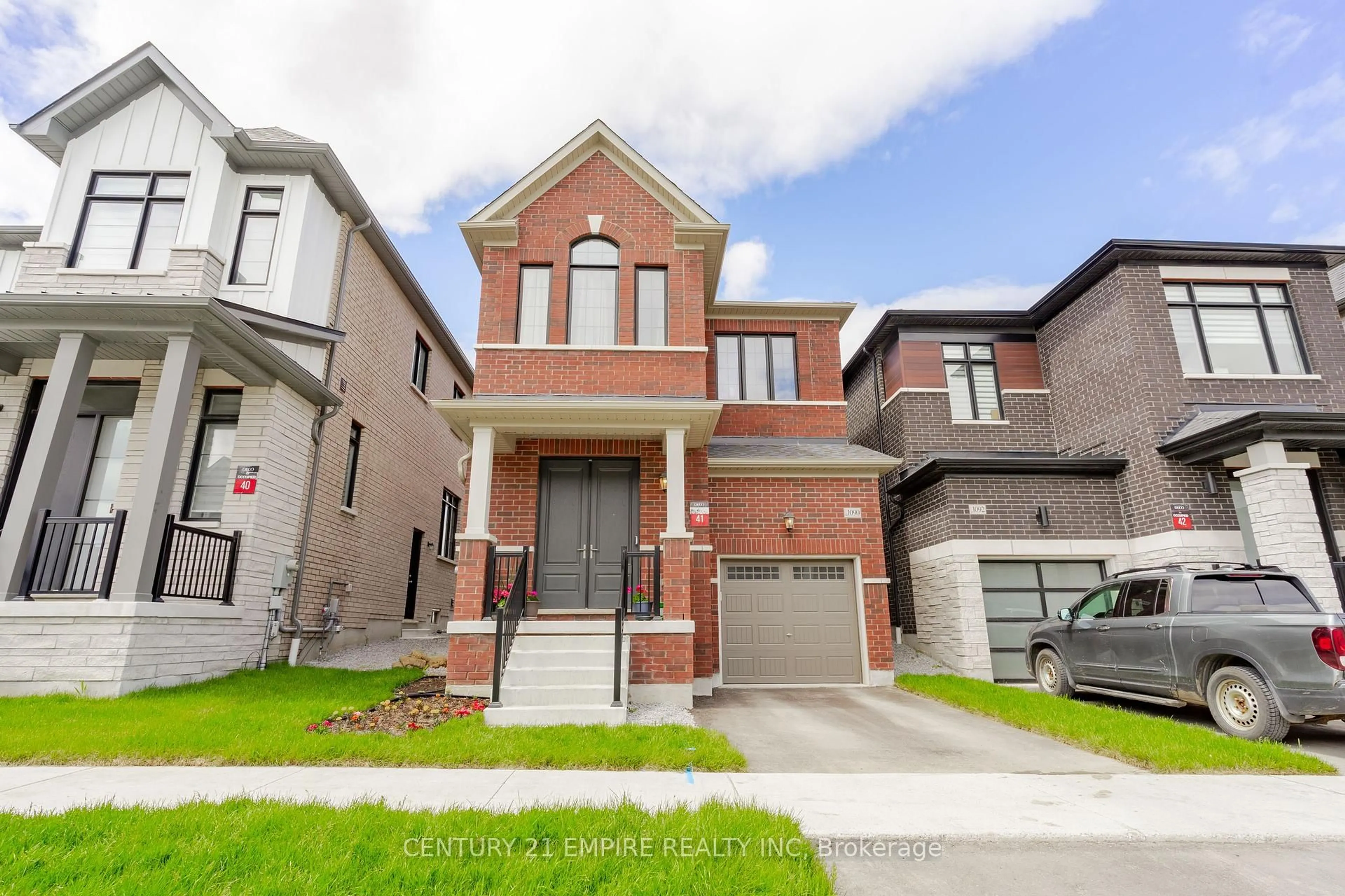 Home with brick exterior material, street for 1090 Pisces Tr, Pickering Ontario L1X 0P8