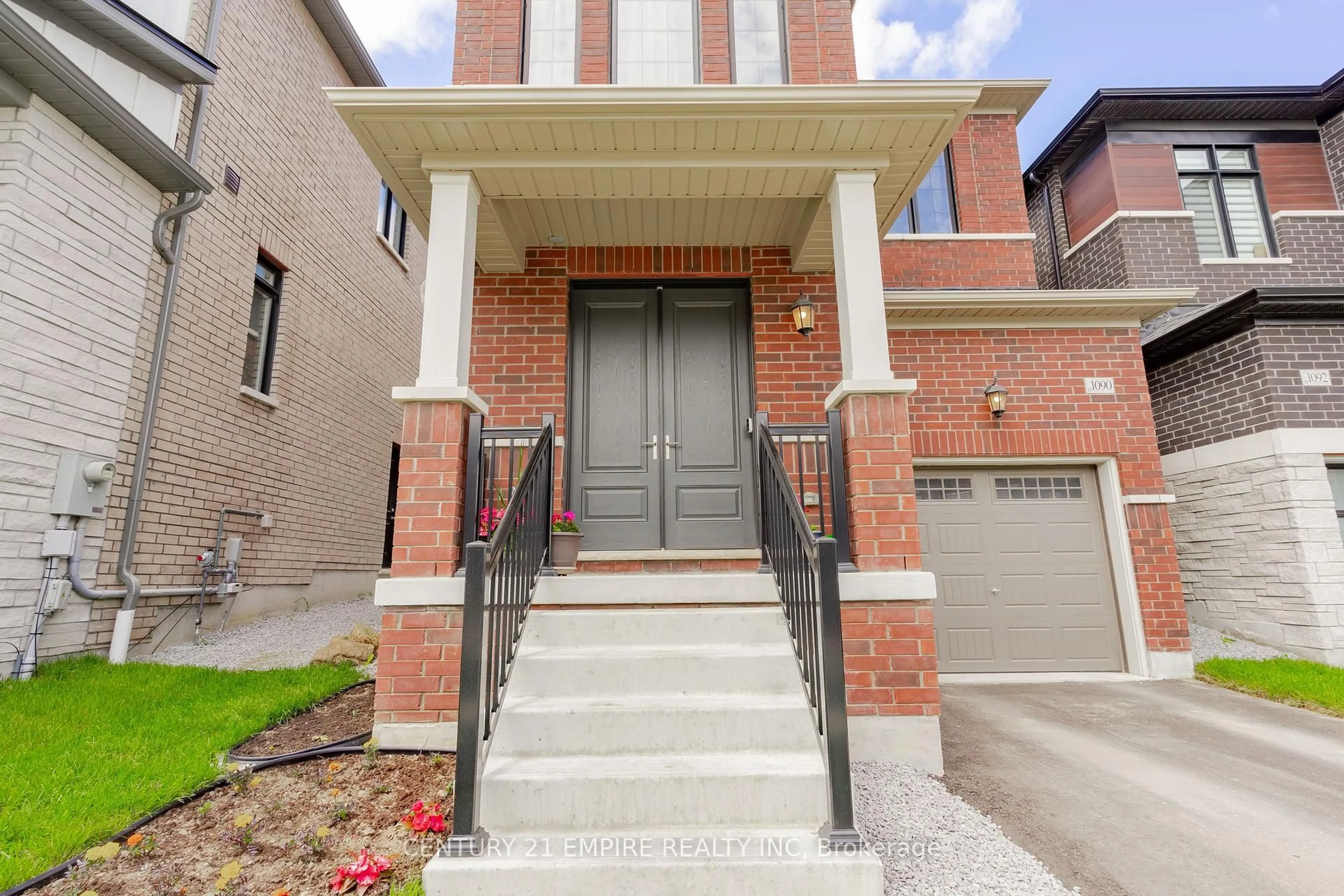 Home with brick exterior material, street for 1090 Pisces Tr, Pickering Ontario L1X 0P8