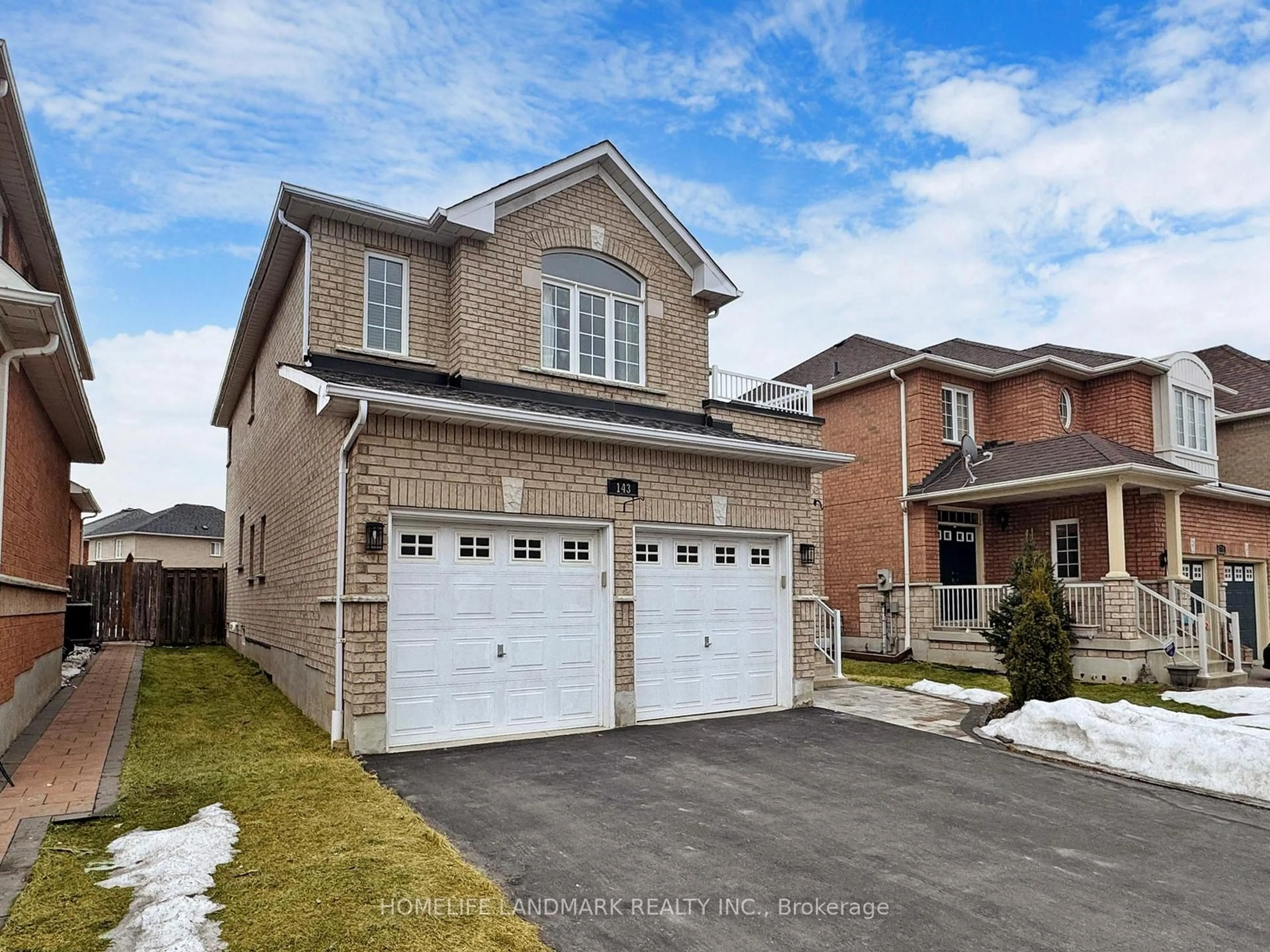 Home with brick exterior material, street for 143 Baycliffe Dr, Whitby Ontario L1P 1V5