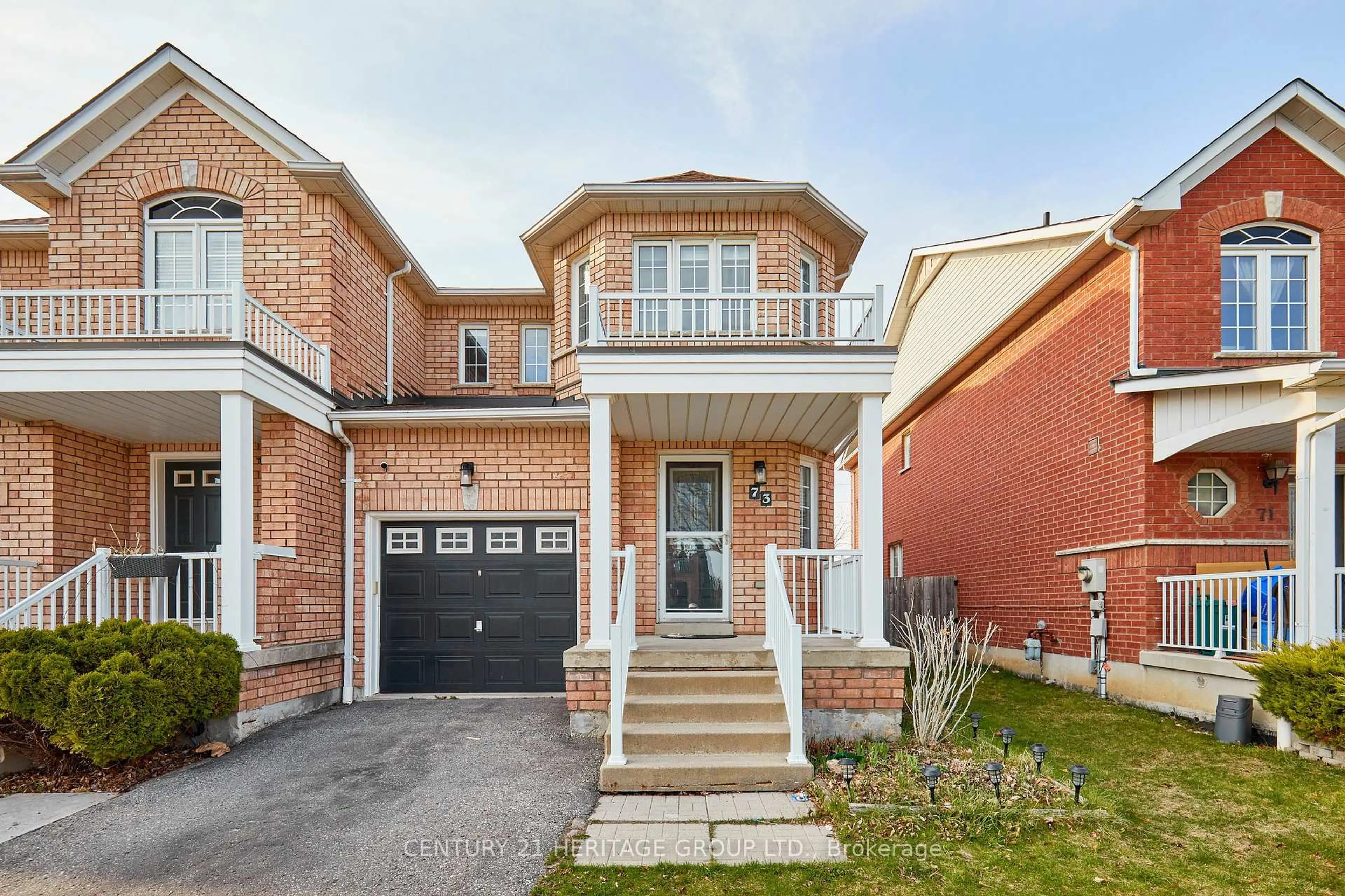 Home with brick exterior material, street for 73 Rich Cres, Whitby Ontario L1P 1V6