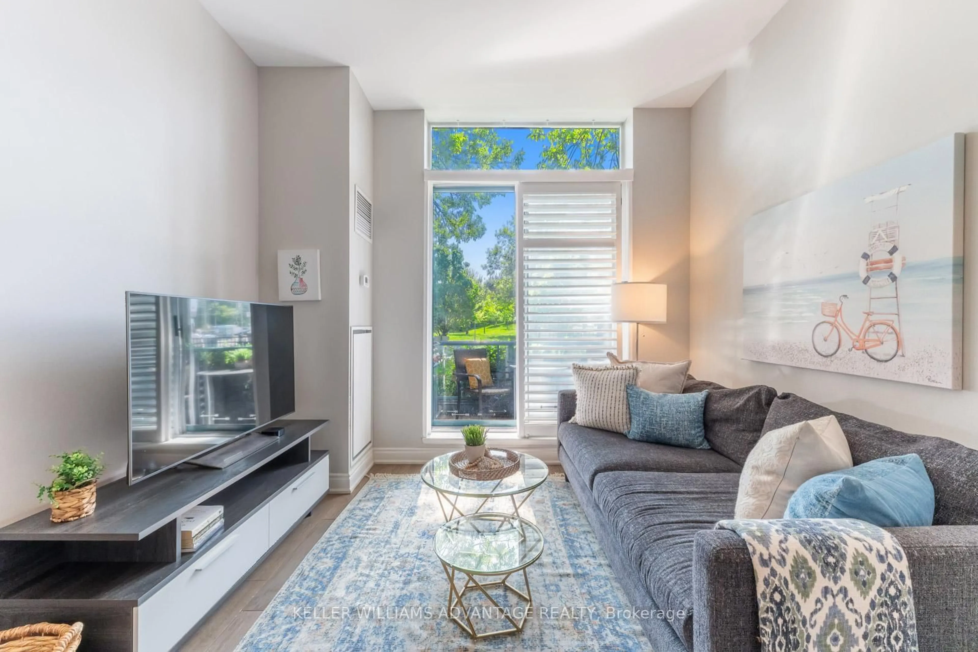 Living room with furniture, unknown for 1733 Queen St #106, Toronto Ontario M4L 6S9