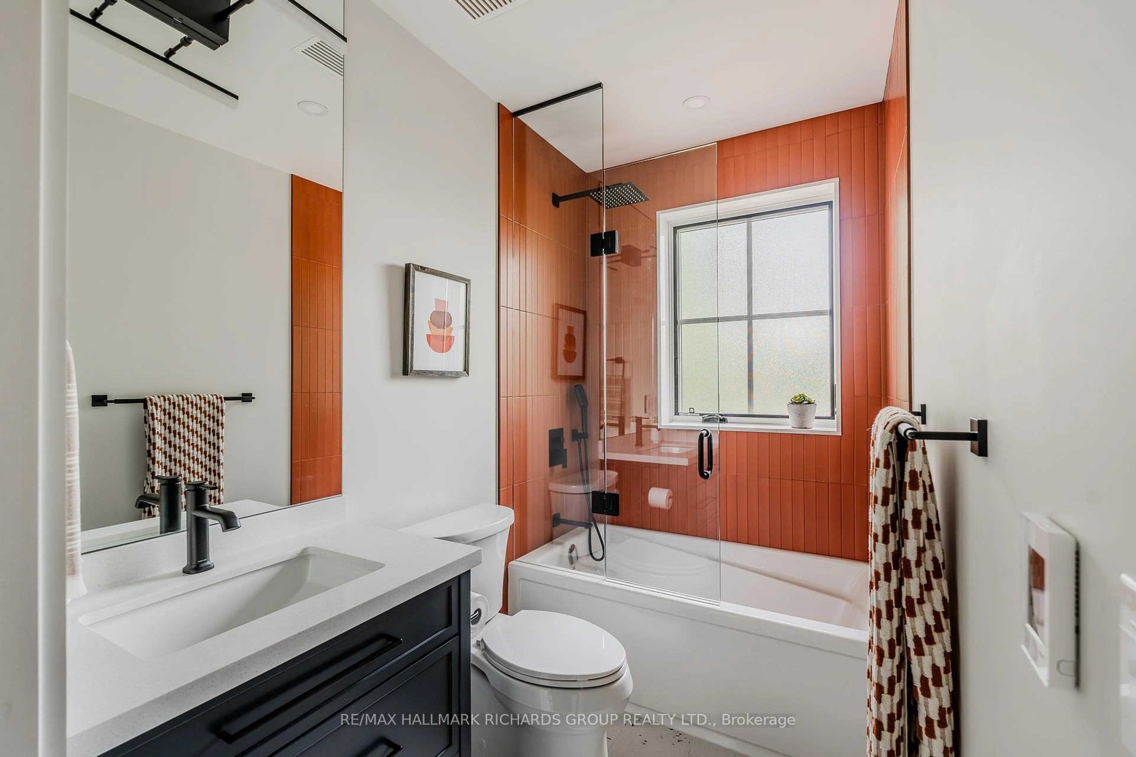 Contemporary bathroom, ceramic/tile floor for 293 Kingswood Rd, Toronto Ontario M4E 3N8