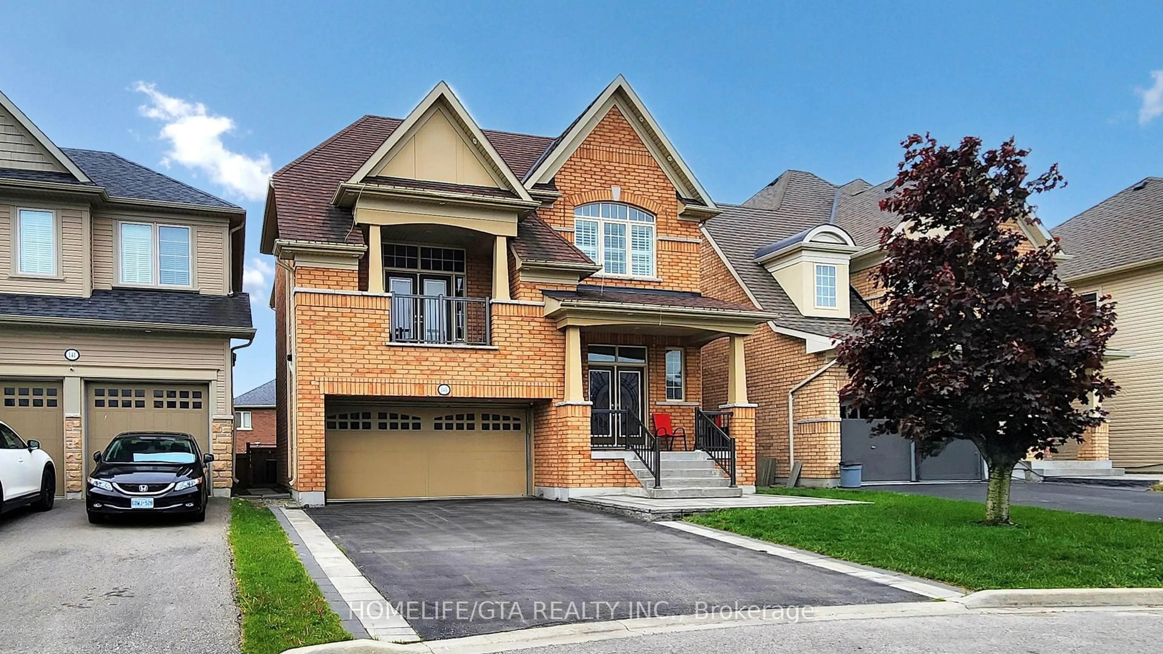 Home with brick exterior material, street for 145 Hyperion Crt, Oshawa Ontario L1L 0K1