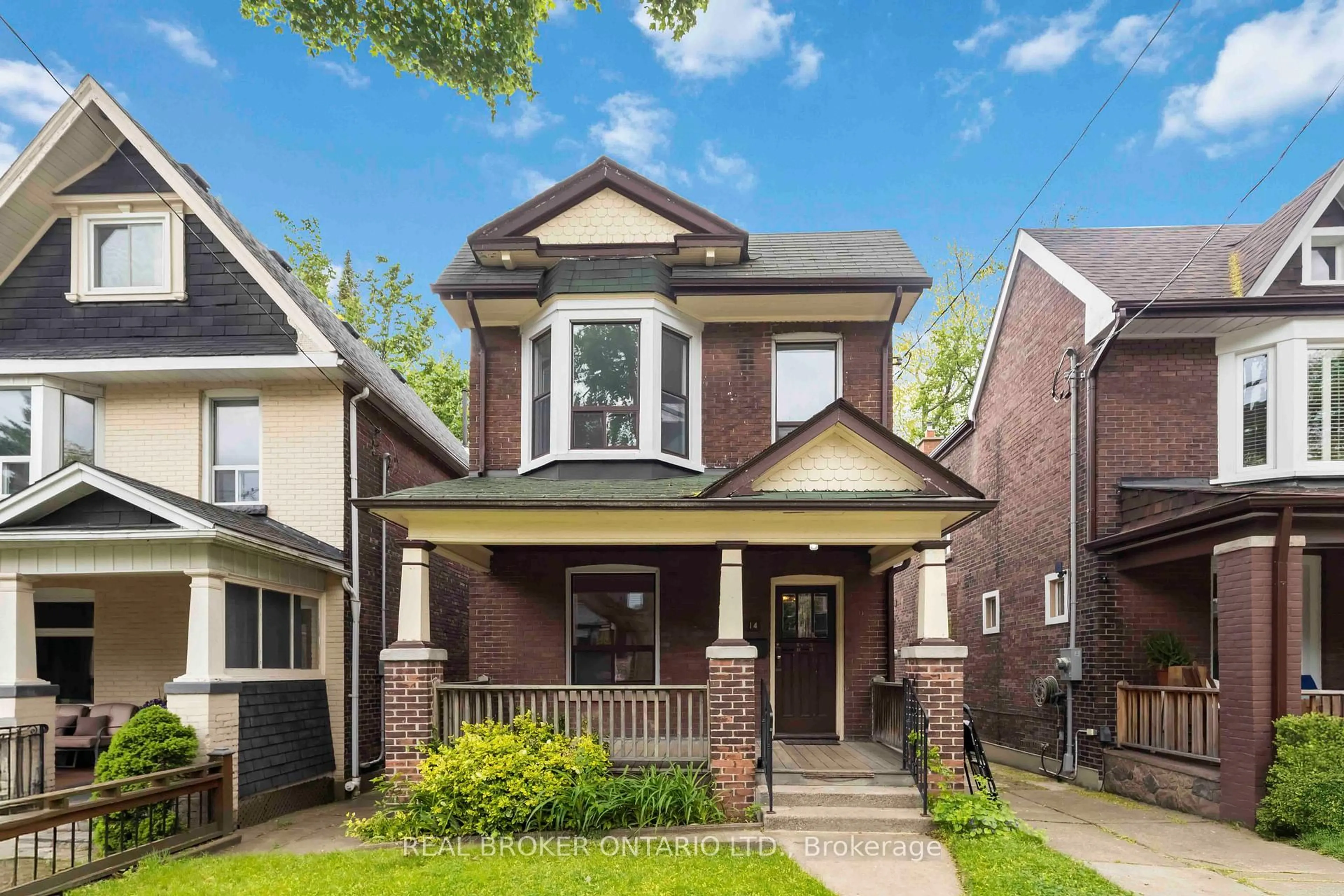 Home with brick exterior material, street for 14 Devon Rd, Toronto Ontario M4E 2J8