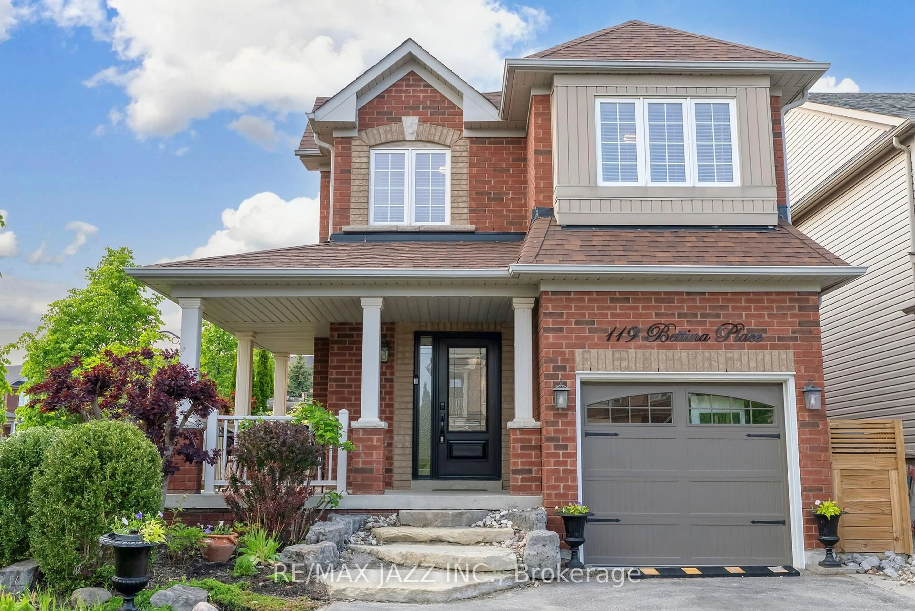 Home with brick exterior material, street for 119 Bettina Pl, Whitby Ontario L1R 0G1