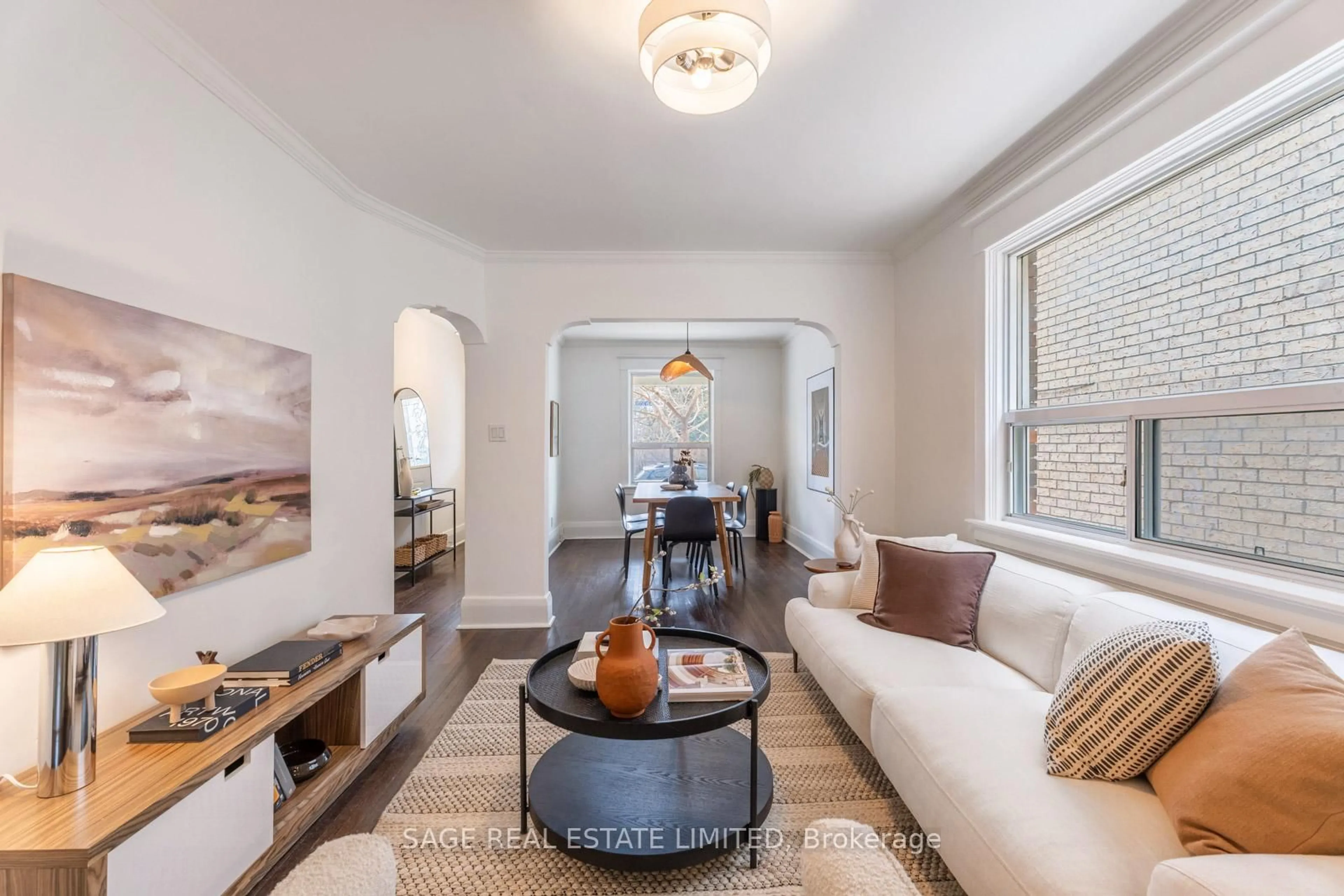 Living room with furniture, unknown for 80 Rosevear Ave, Toronto Ontario M4C 1Z4