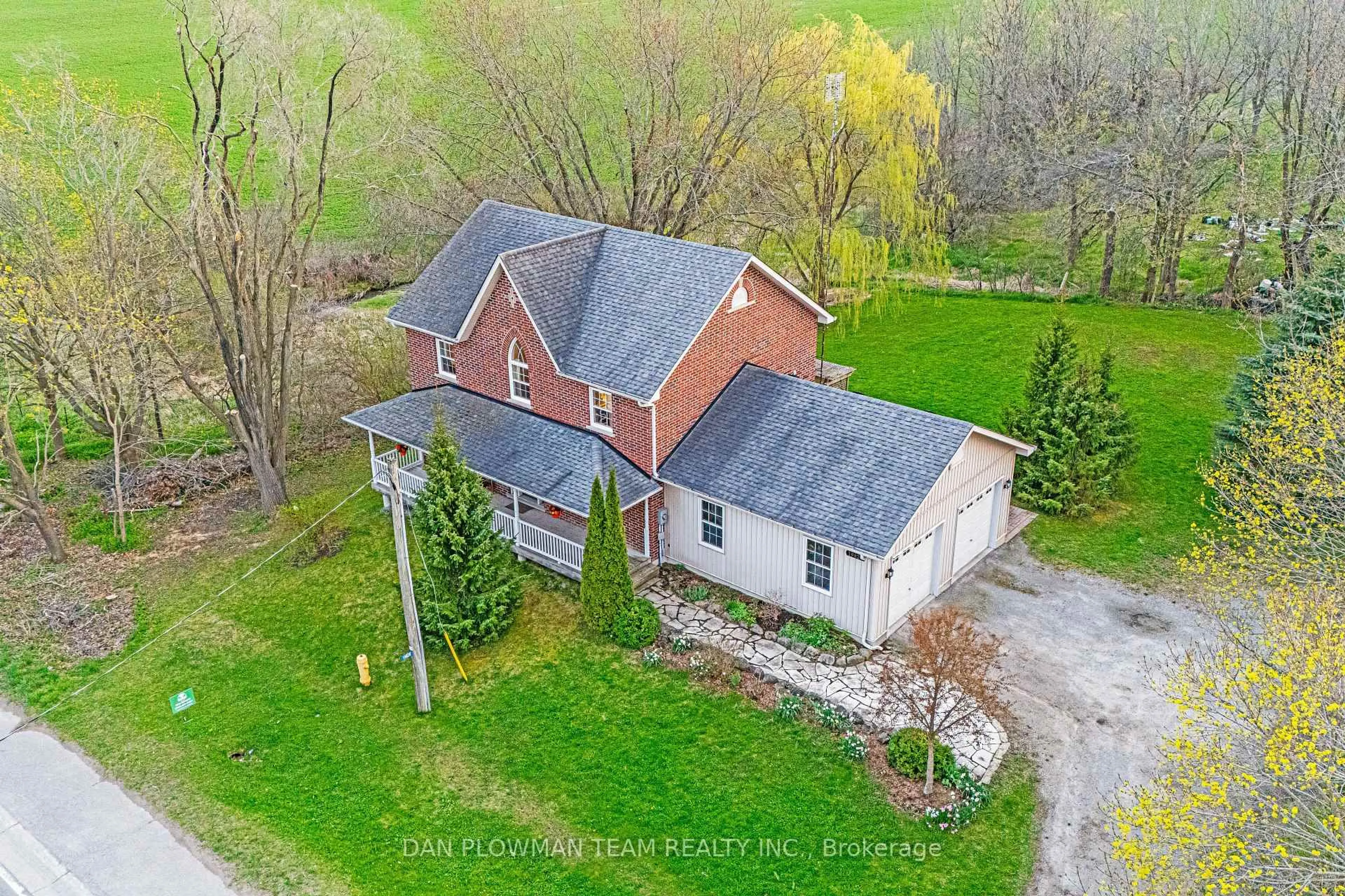 A pic from outside/outdoor area/front of a property/back of a property/a pic from drone, unknown for 19826 Highway 12 Highway, Scugog Ontario L0C 1B0