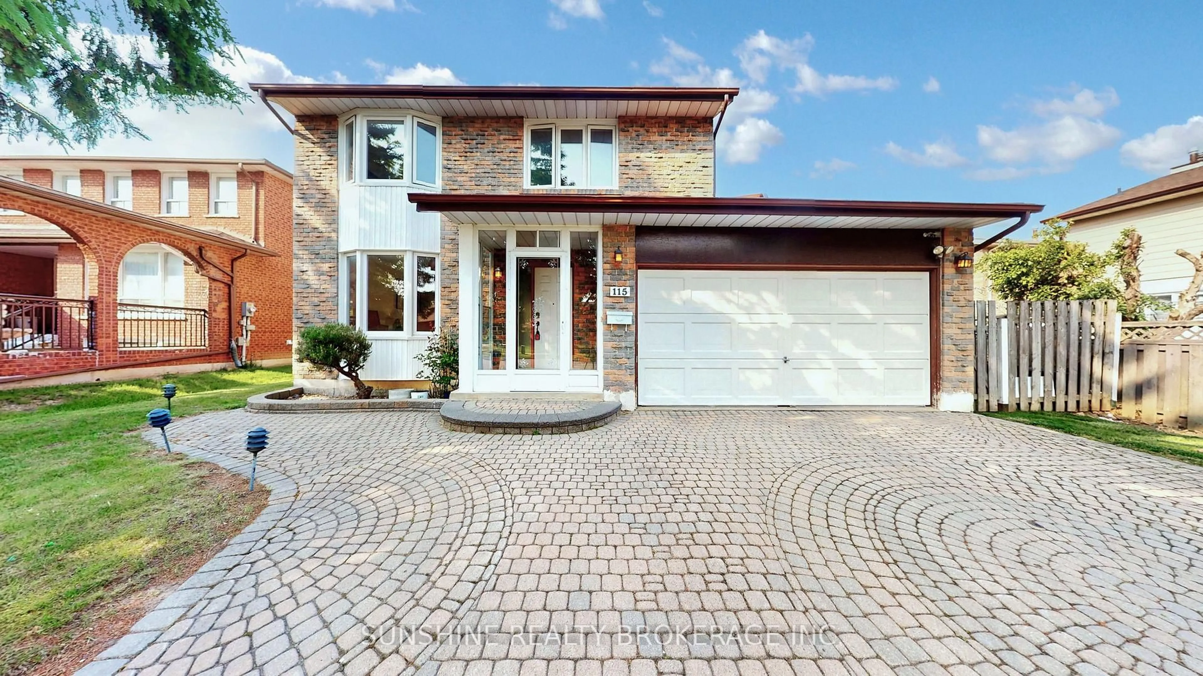 Home with brick exterior material, street for 115 Ambercroft Blvd, Toronto Ontario M1W 3K8