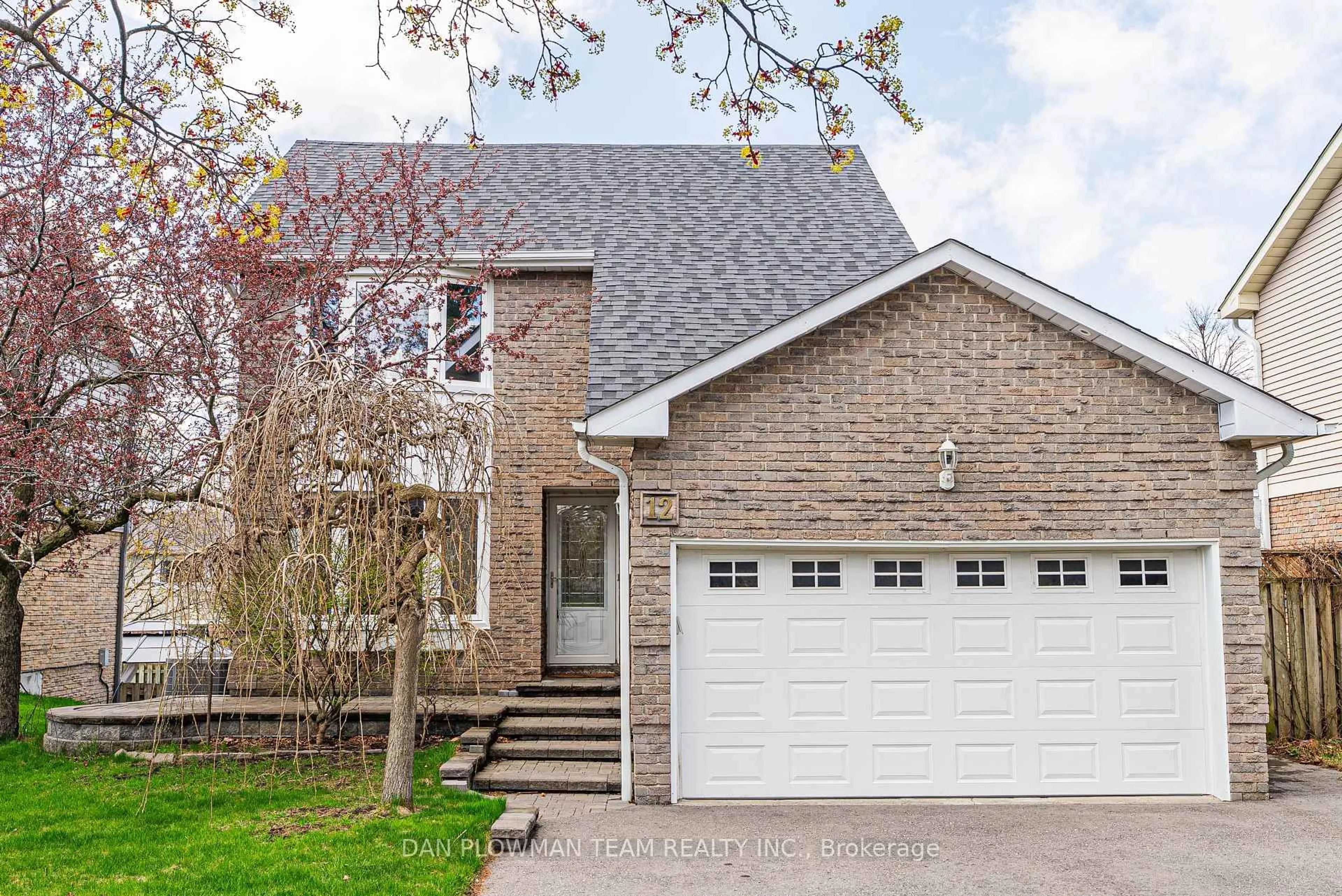 Home with brick exterior material, street for 12 Vanessa Pl, Whitby Ontario L1N 6T3