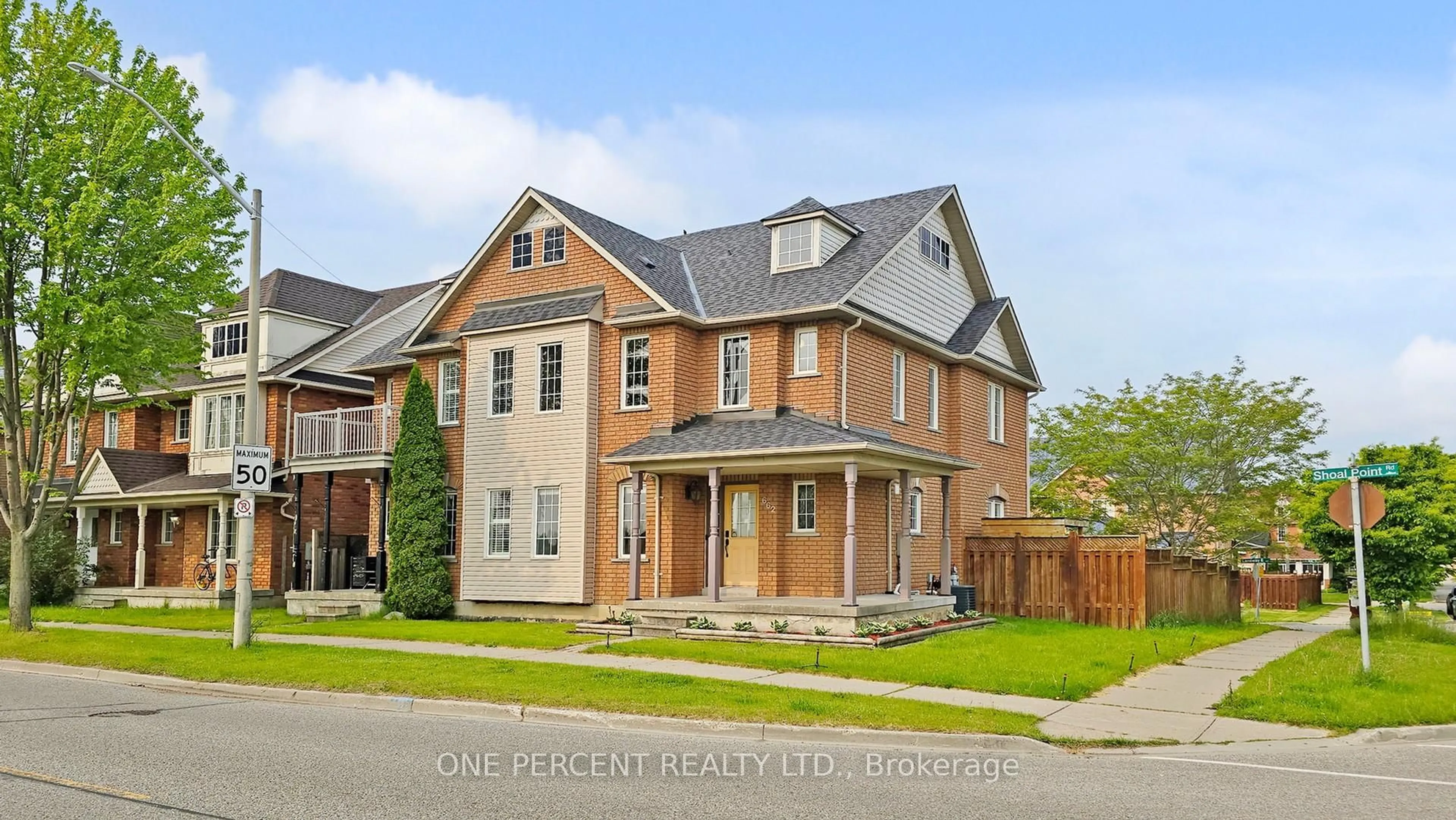 Home with brick exterior material, street for 662 Shoal Point Rd, Ajax Ontario L1S 7P2