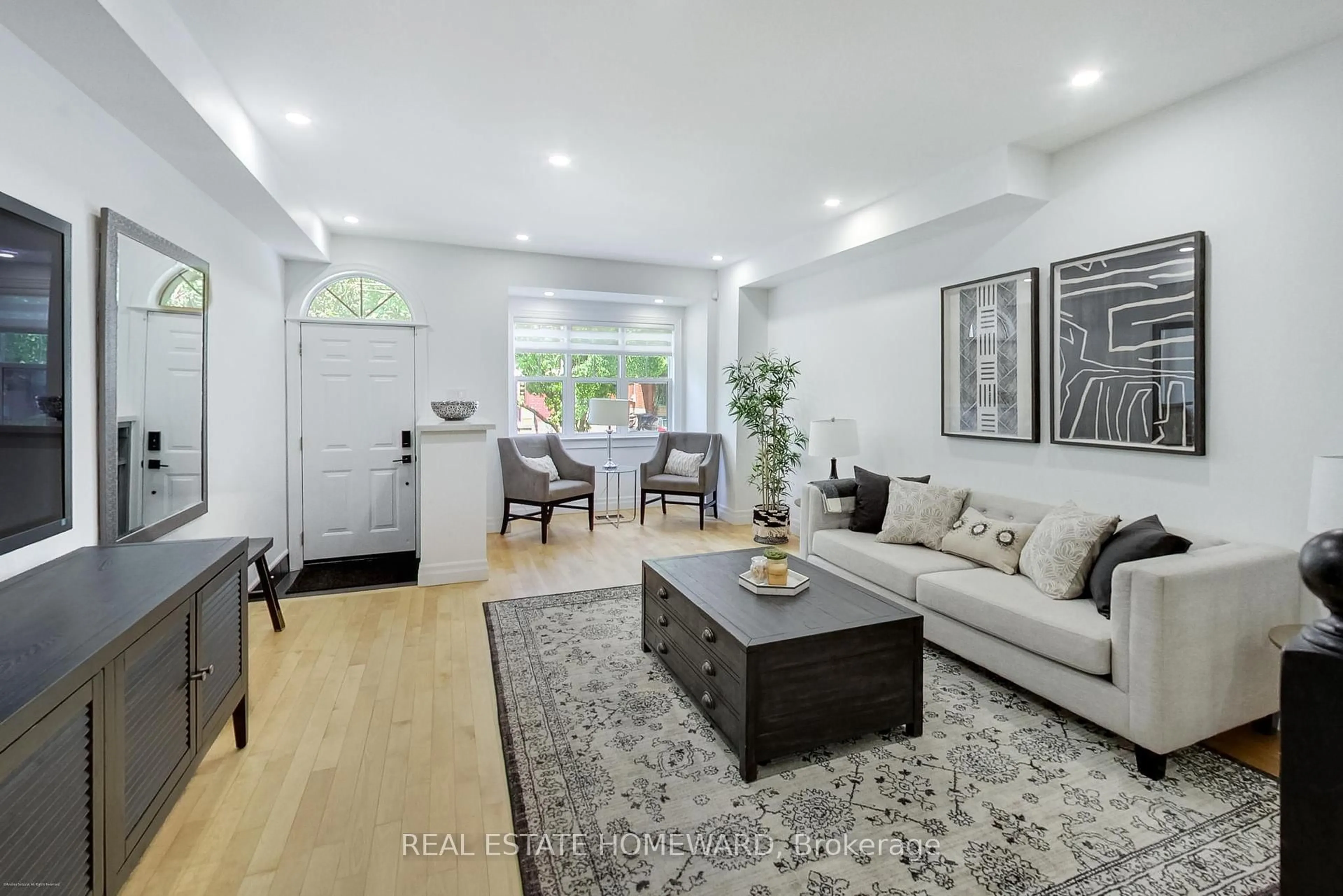Living room with furniture, unknown for 83A Swanwick Ave, Toronto Ontario M4E 1Z6