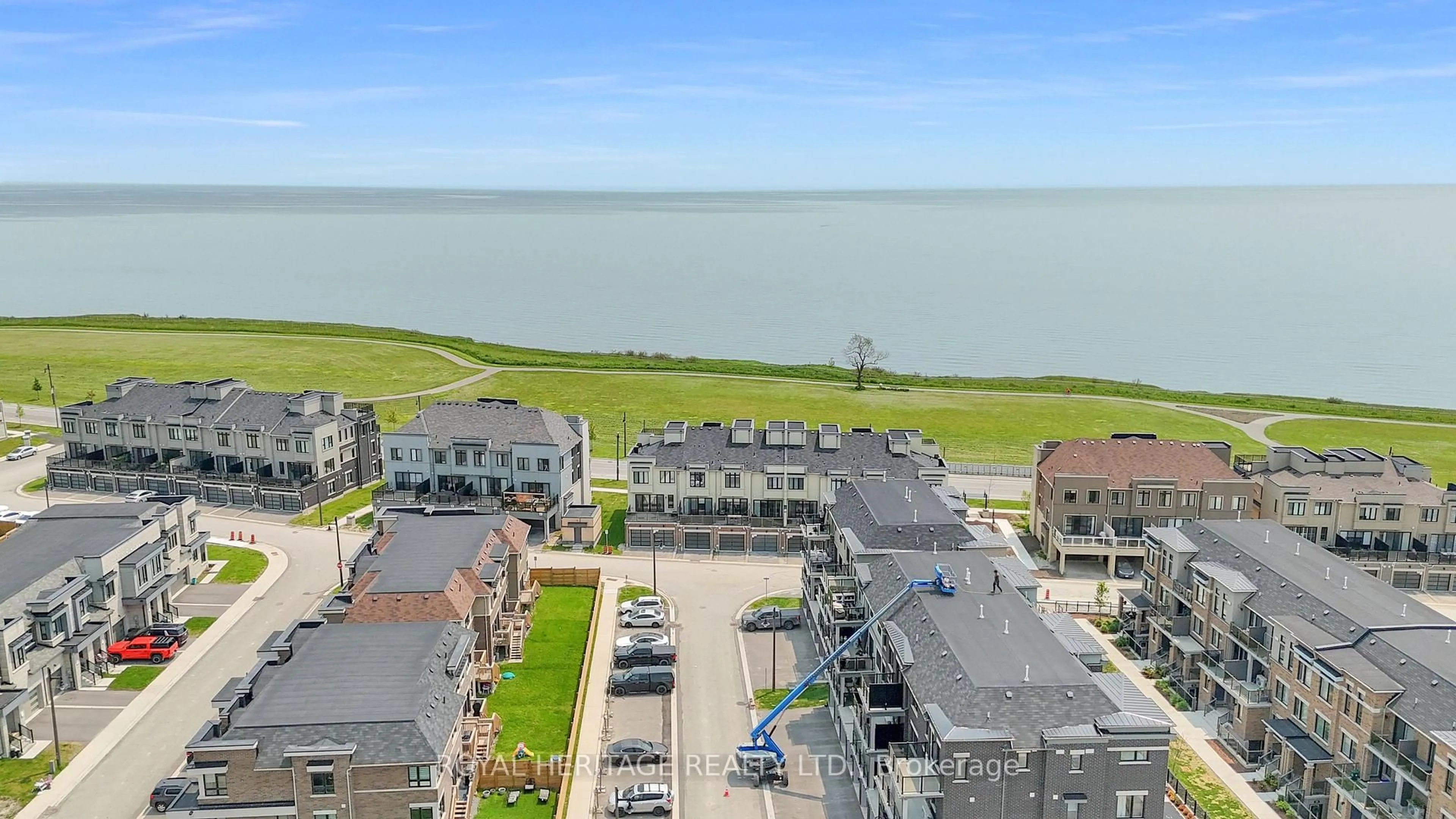 A pic from outside/outdoor area/front of a property/back of a property/a pic from drone, water/lake/river/ocean view for 647 Port Darlington Rd, Clarington Ontario L1C 7G2