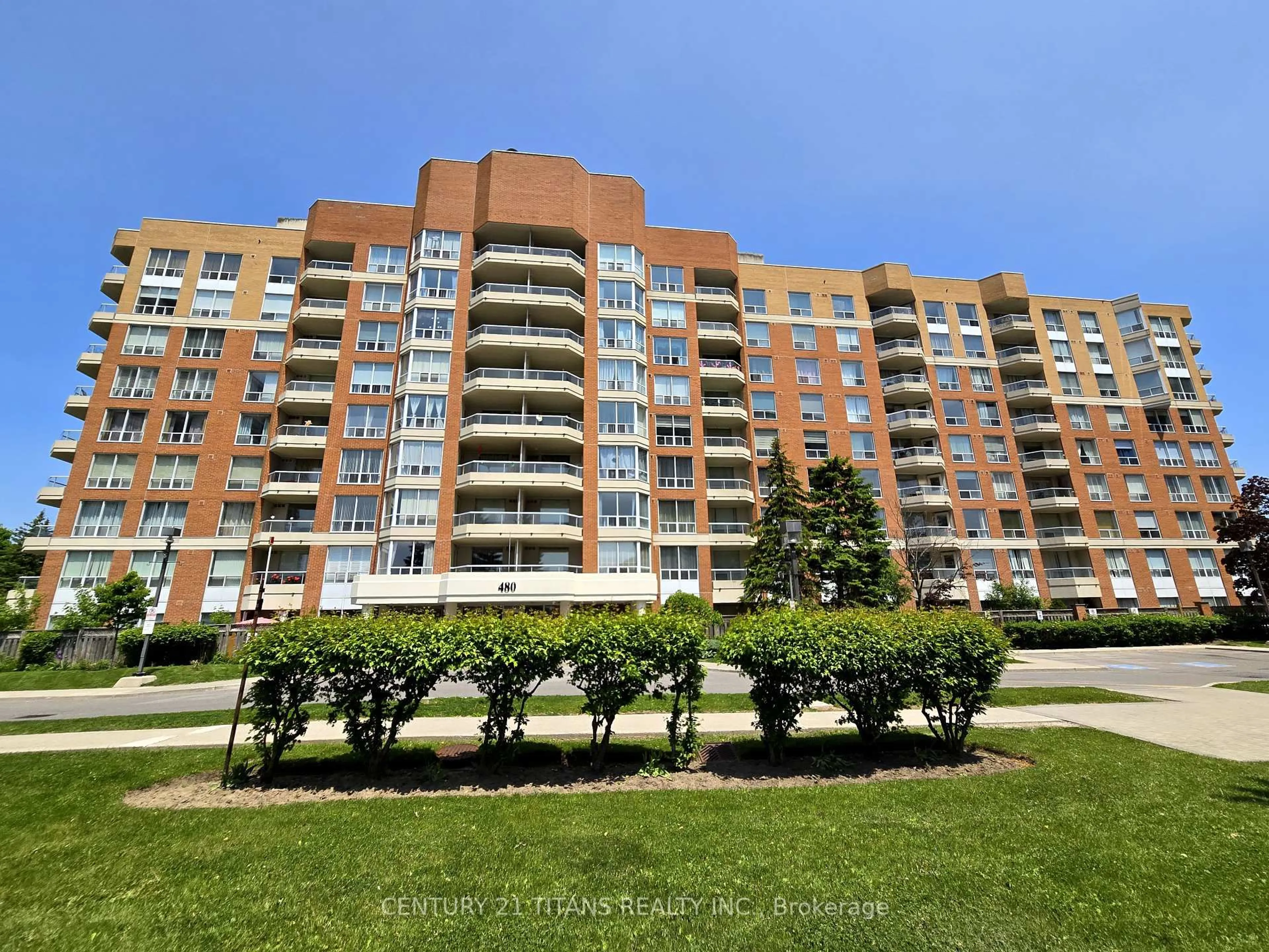 A pic from outside/outdoor area/front of a property/back of a property/a pic from drone, unknown for 480 Mclevin Ave #716, Toronto Ontario M1B 5N9
