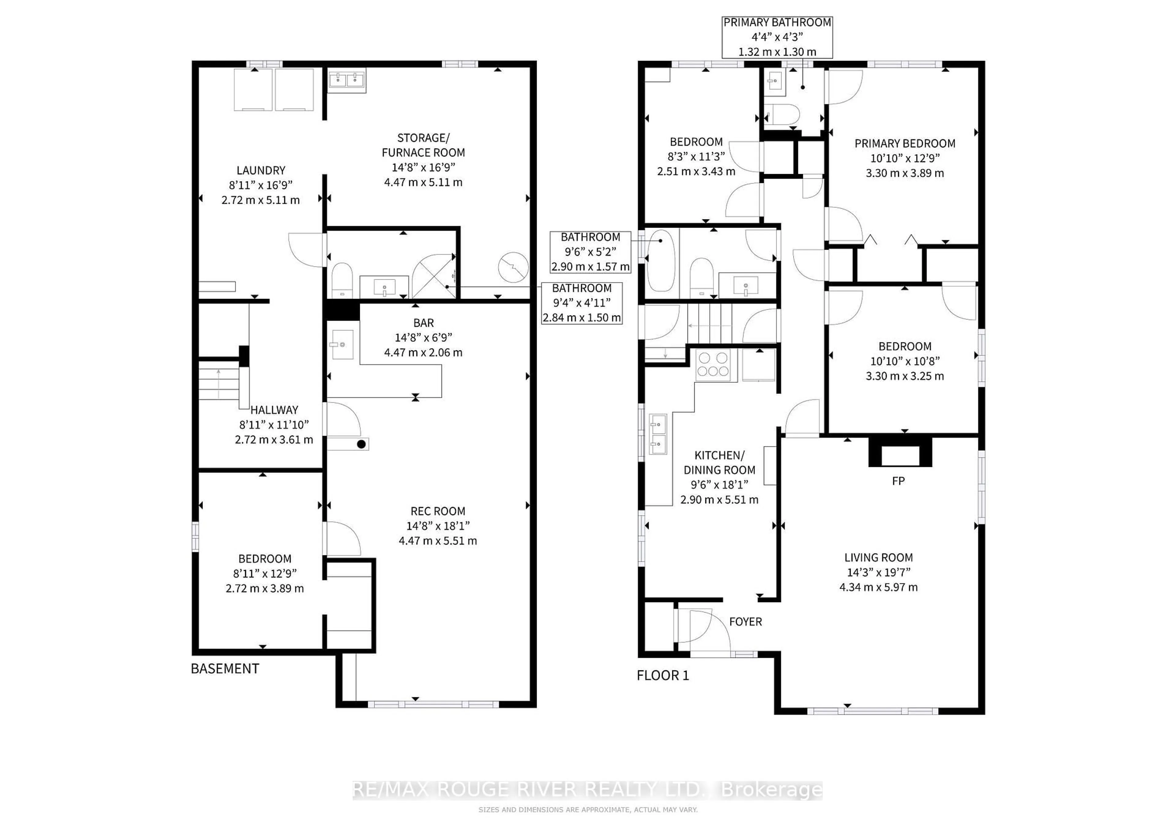 Floor plan for 1373 Poprad Ave, Pickering Ontario L1W 1L2