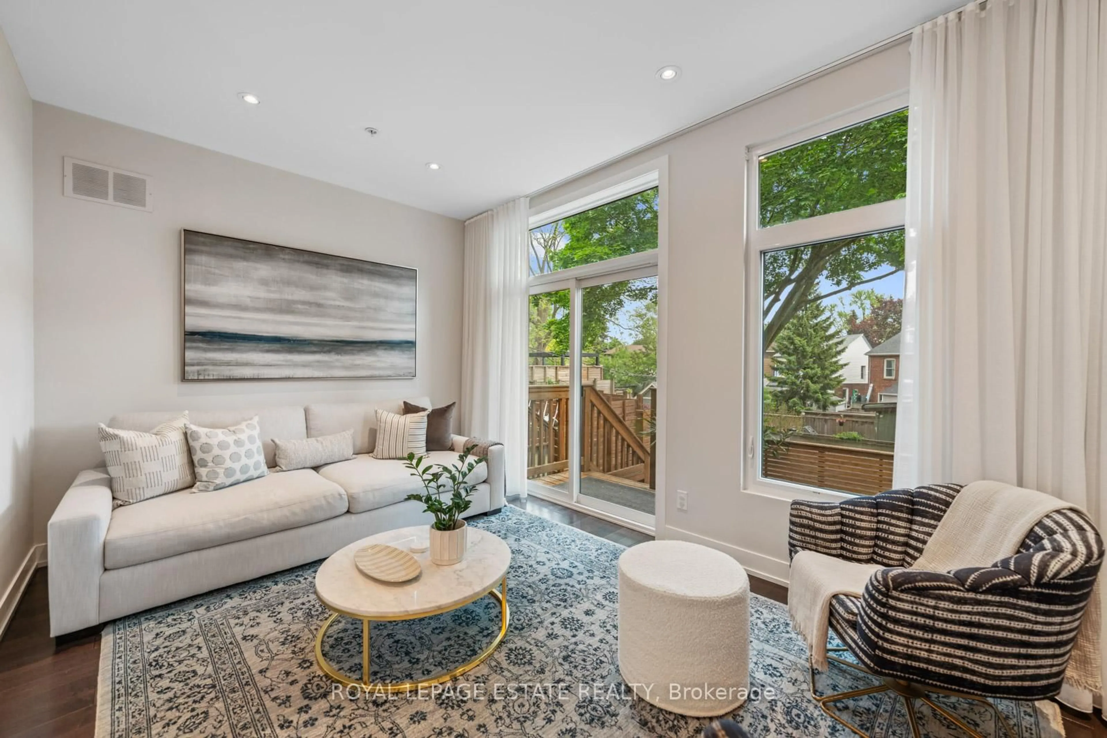 Living room with furniture, unknown for 7 Vince Ave, Toronto Ontario M4L 0A6