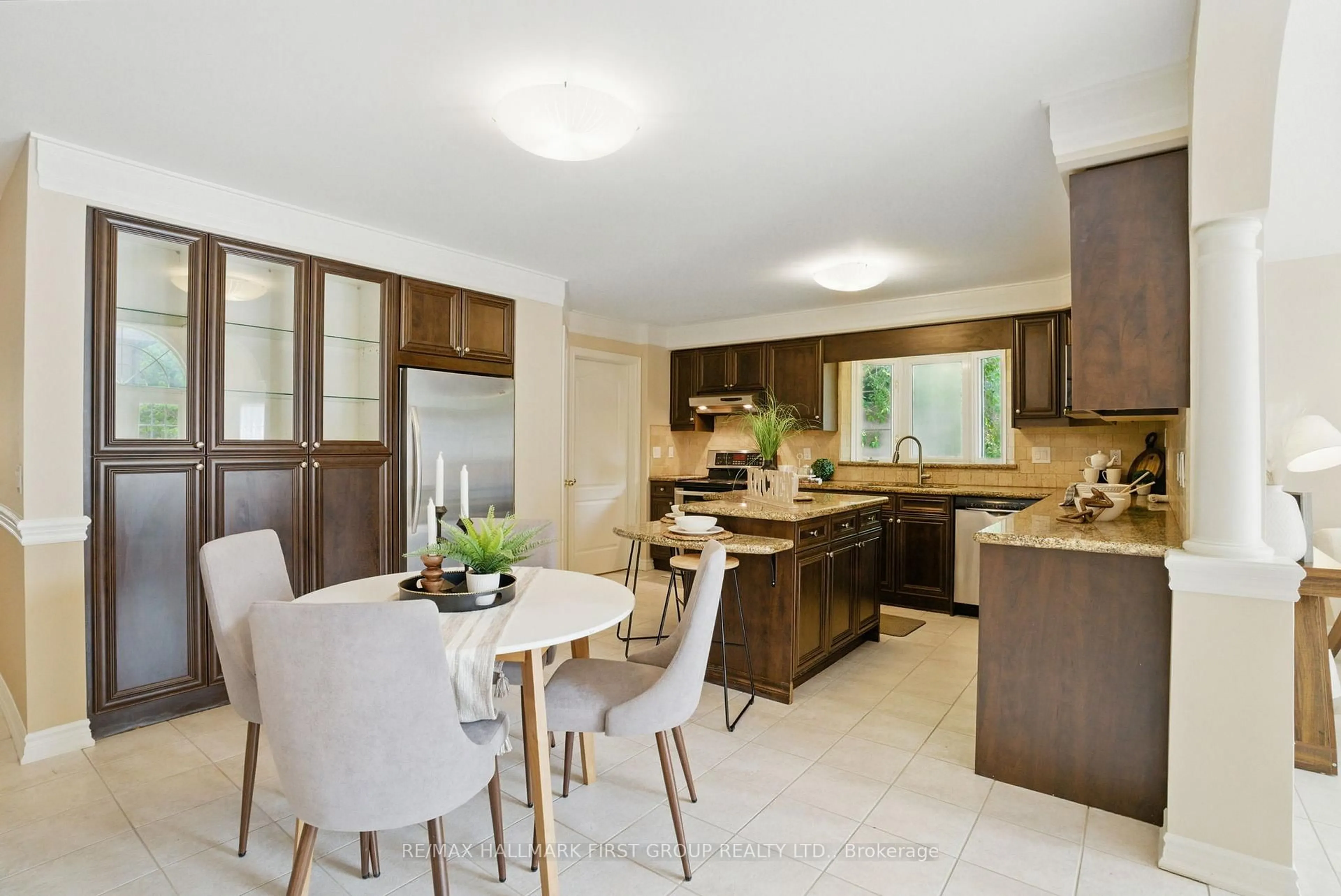 Open concept kitchen, ceramic/tile floor for 1498 Old Forest Rd, Pickering Ontario L1V 1P1