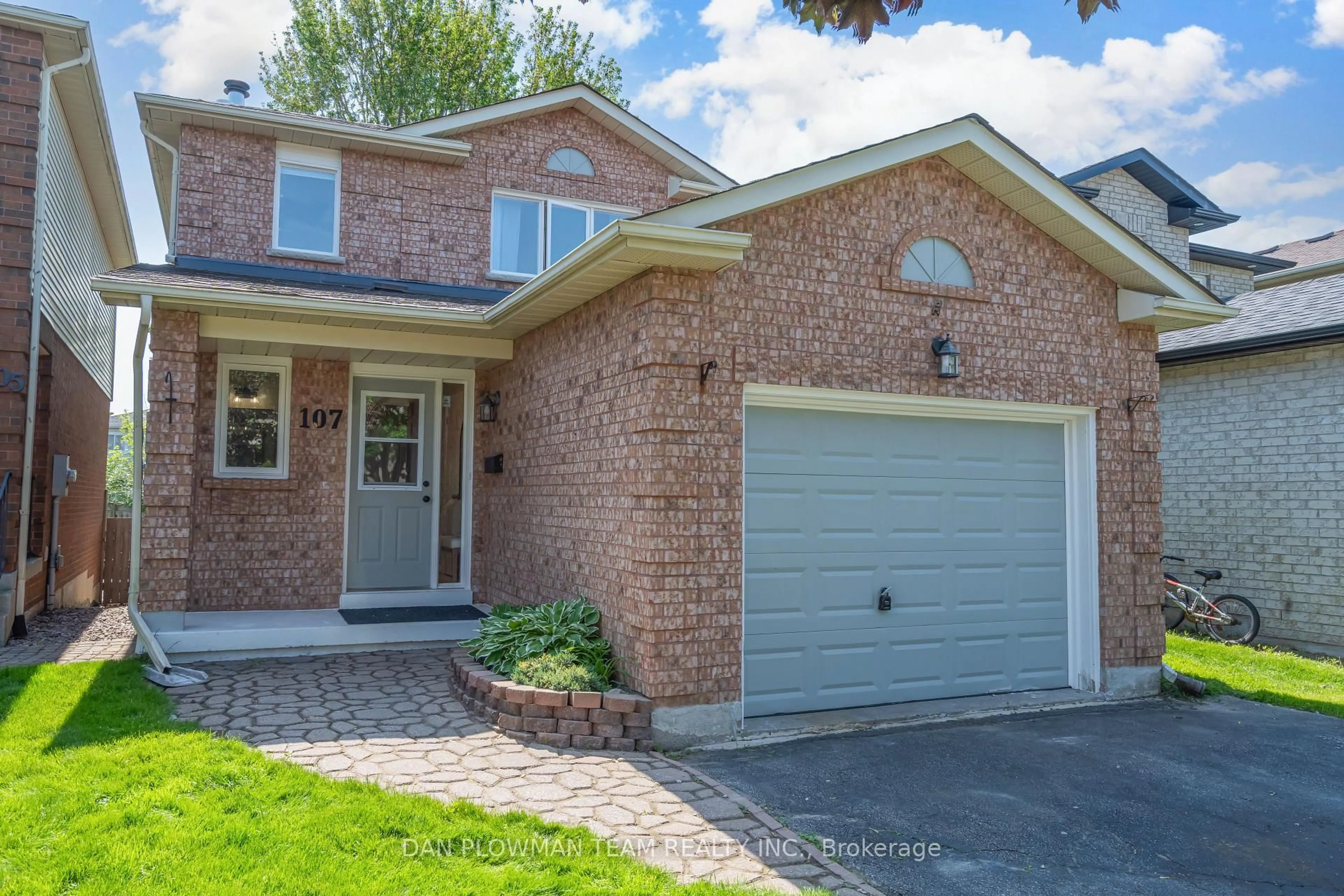 Home with brick exterior material, street for 107 Poolton Cres, Clarington Ontario L1E 2H6