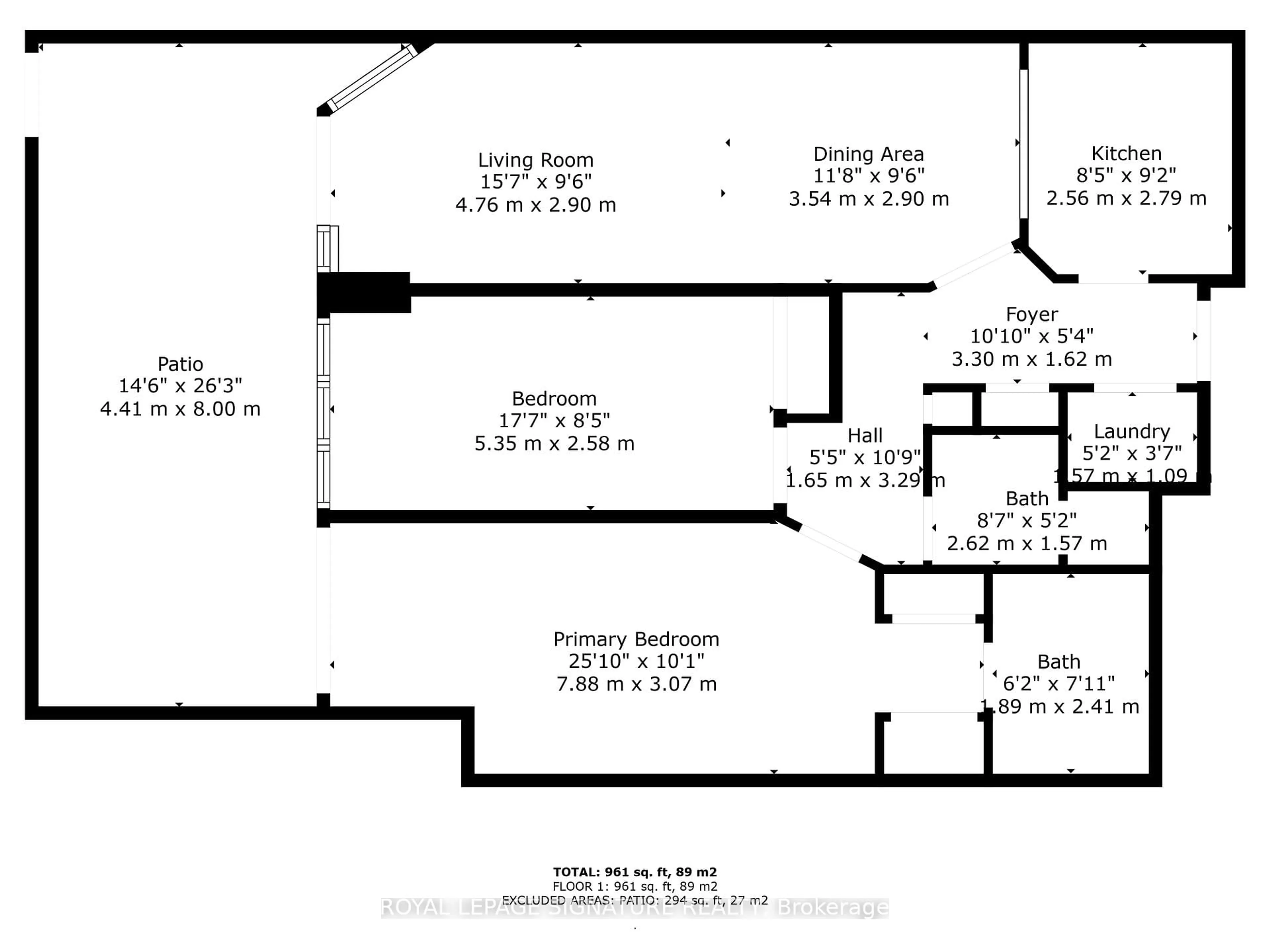 Floor plan for 400 McLevin Ave #102, Toronto Ontario M1B 5J4